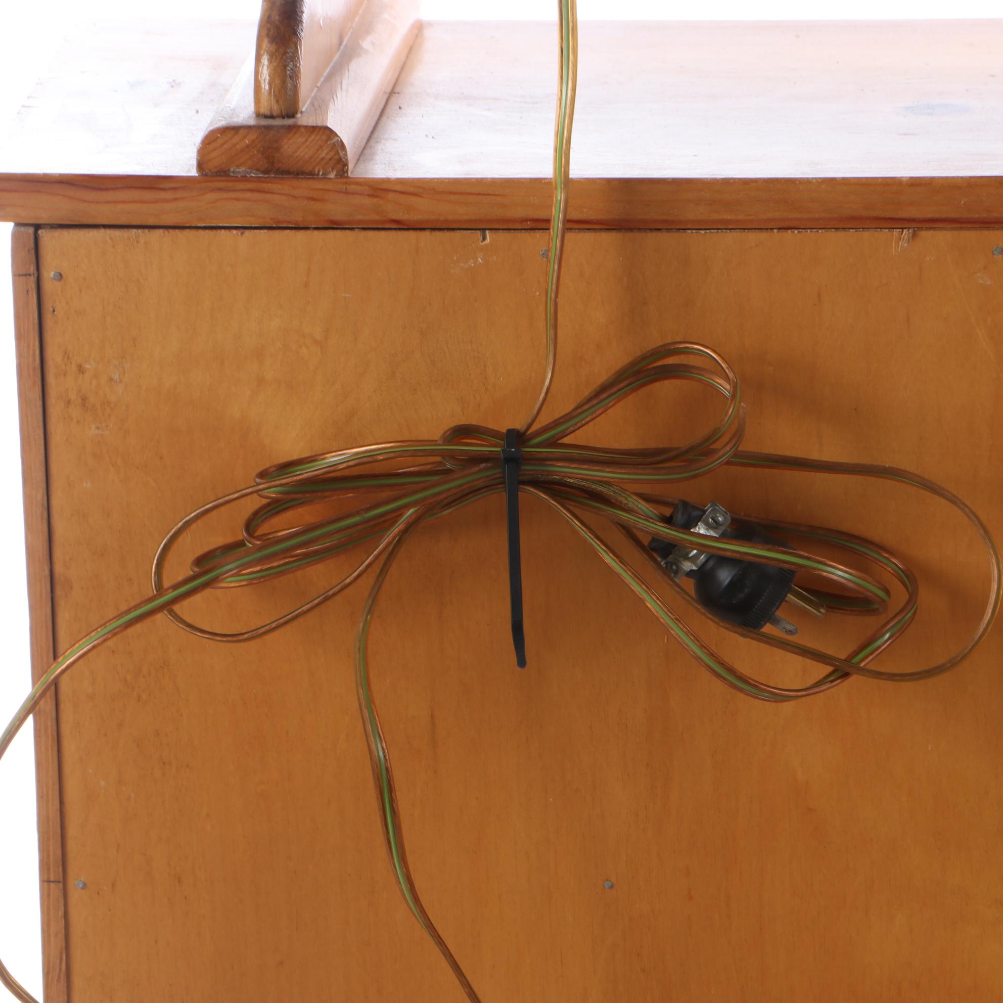 Budweiser Clydesdale Hanging Light-Up Sign With Clock And Budweiser Mug Display