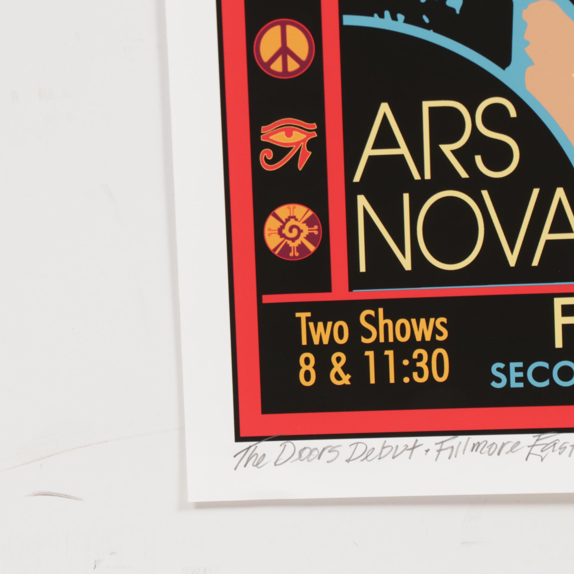 David Edward Byrd Giclée Poster "The Doors - Debut - Fillmore East - 1968"