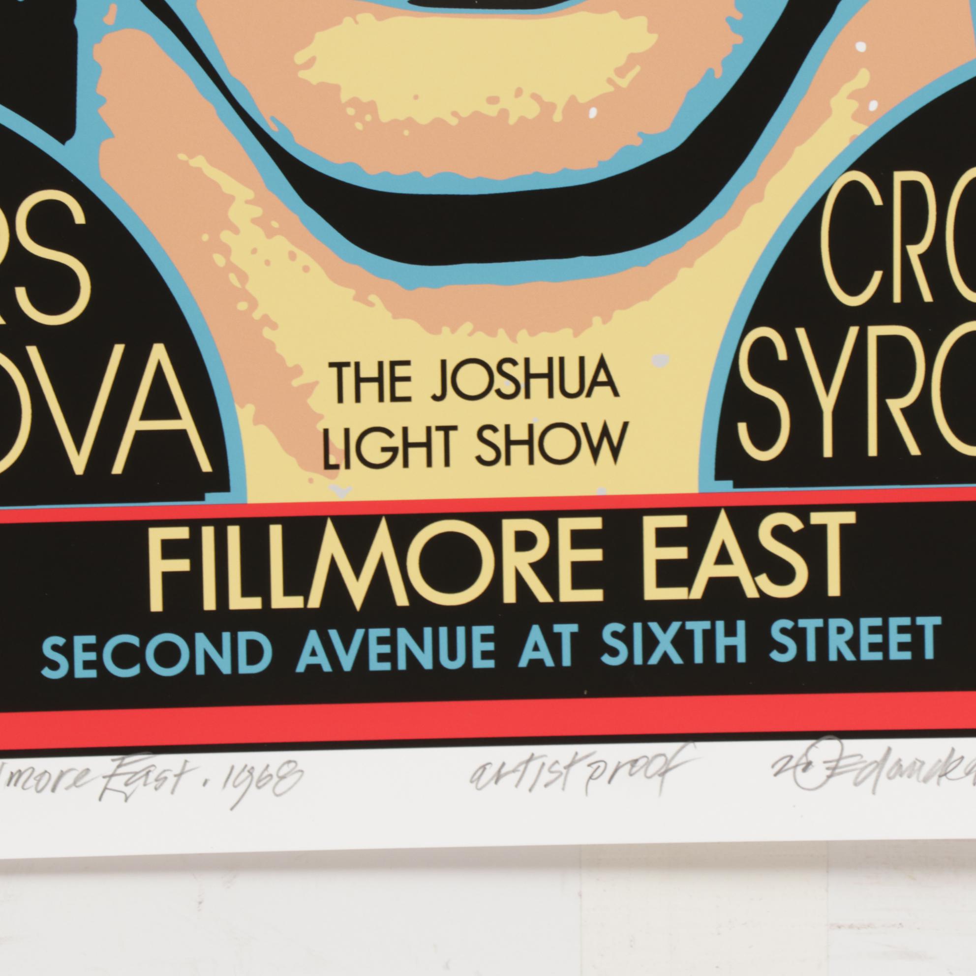 David Edward Byrd Giclée Poster "The Doors - Debut - Fillmore East - 1968"