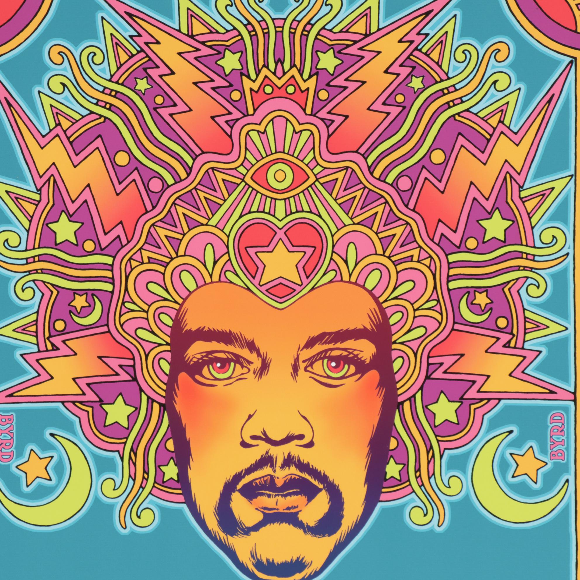 David Edward Byrd Giclée "Jimi Hendrix at the Fillmore East First Concept, 1968"