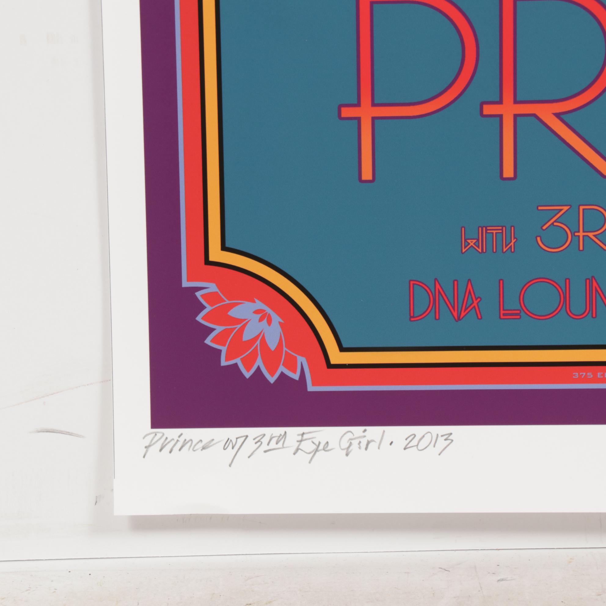 David Edward Byrd Giclée Poster "Prince with 3rd Eye Girl - 2013"