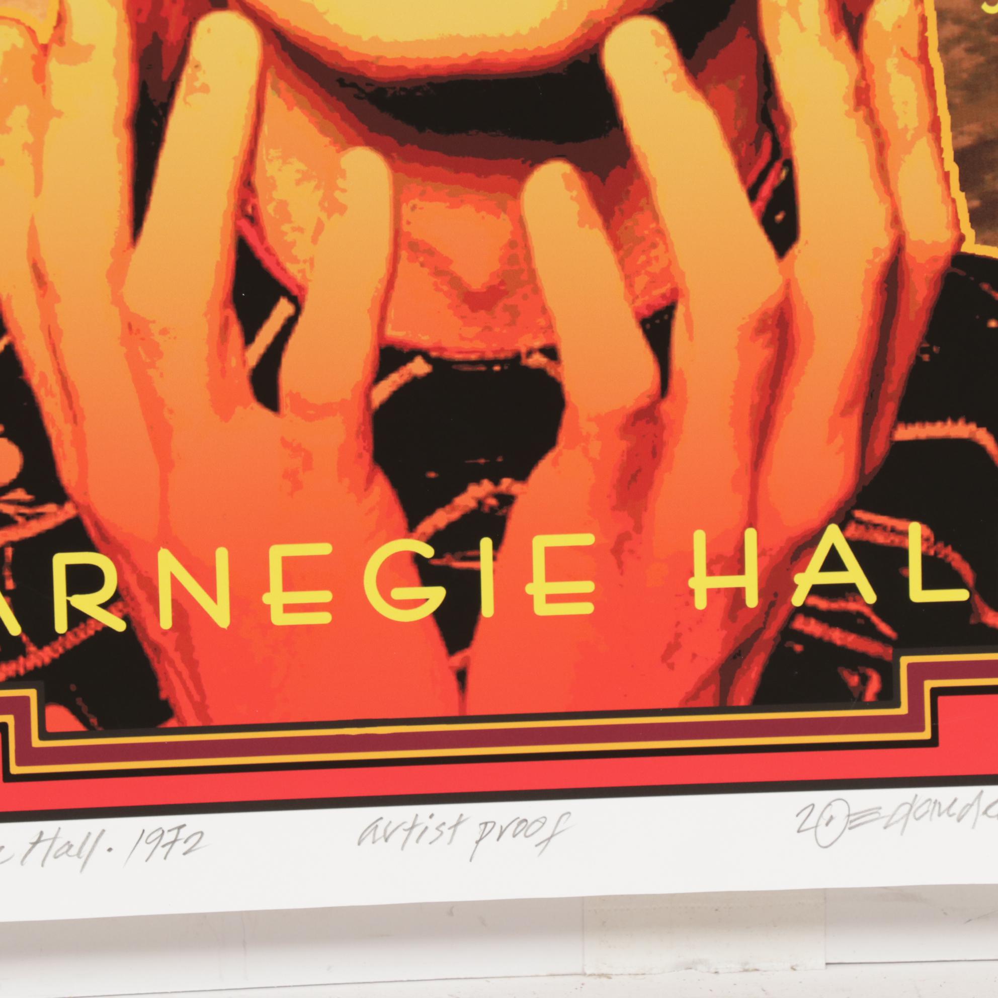 David Edward Byrd Giclée Poster "Bowie/Ziggy at Carnegie Hall 1972," 2019