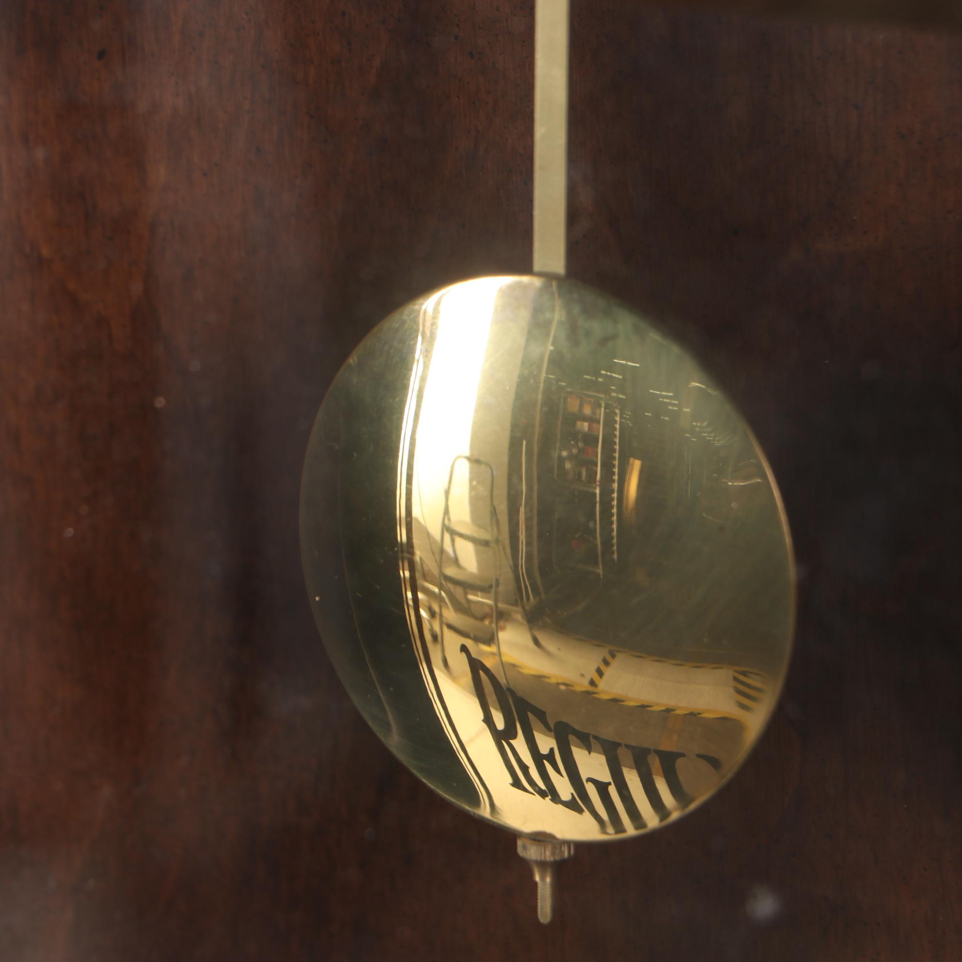 Howard Miller Oak Calendar Movement Regulator Clock, Late 20th Century