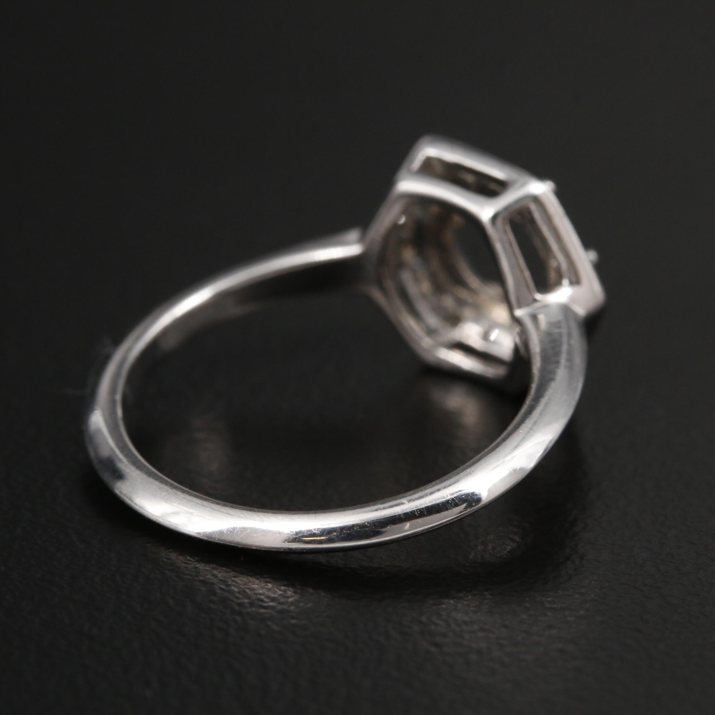 18K White Gold Diamond Semi-Mount Ring