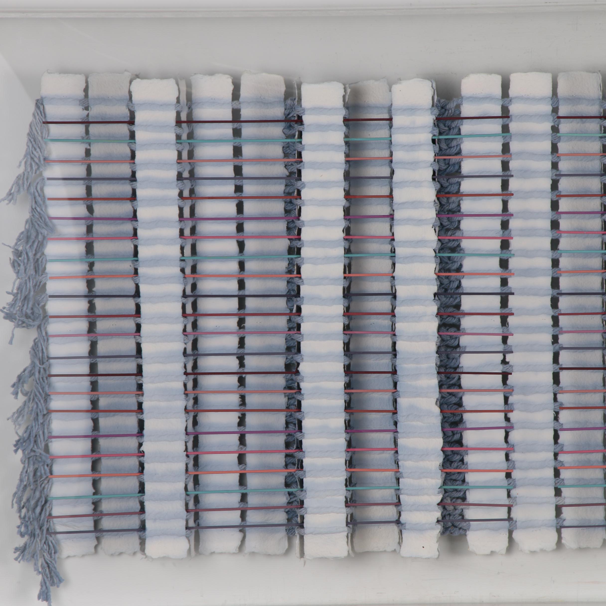 Mary Ann Lomonaco Monumental Abstract Handmade Paper Relief Sculpture