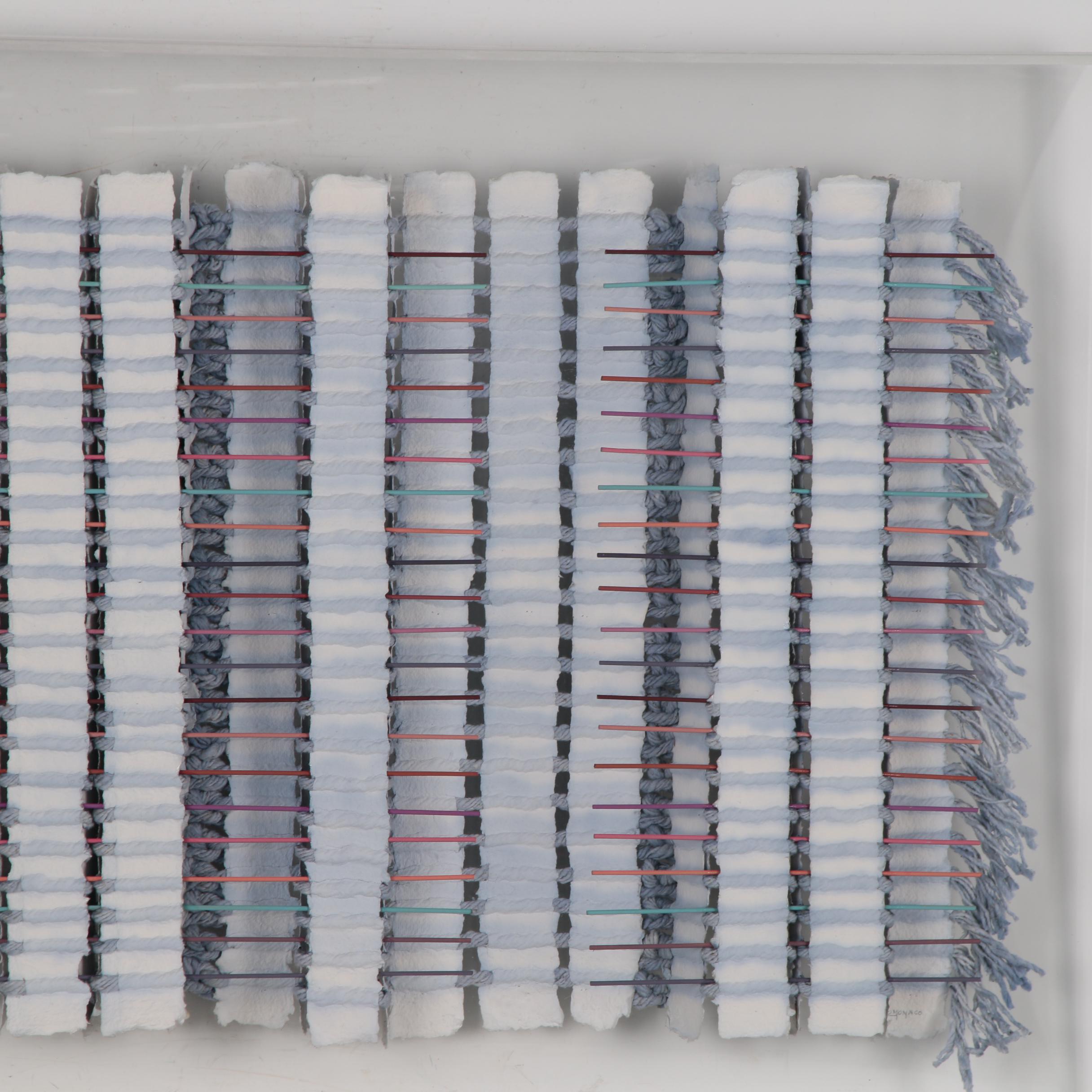 Mary Ann Lomonaco Monumental Abstract Handmade Paper Relief Sculpture