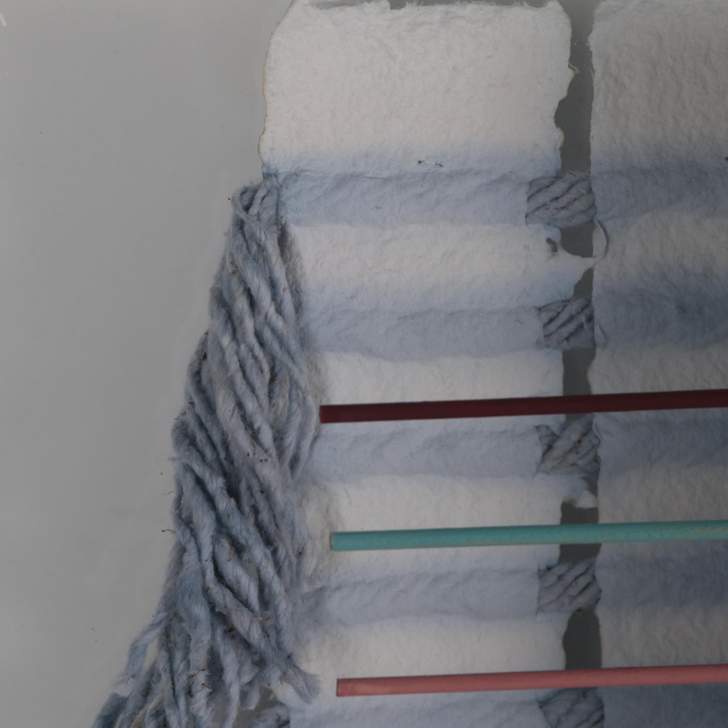 Mary Ann Lomonaco Monumental Abstract Handmade Paper Relief Sculpture