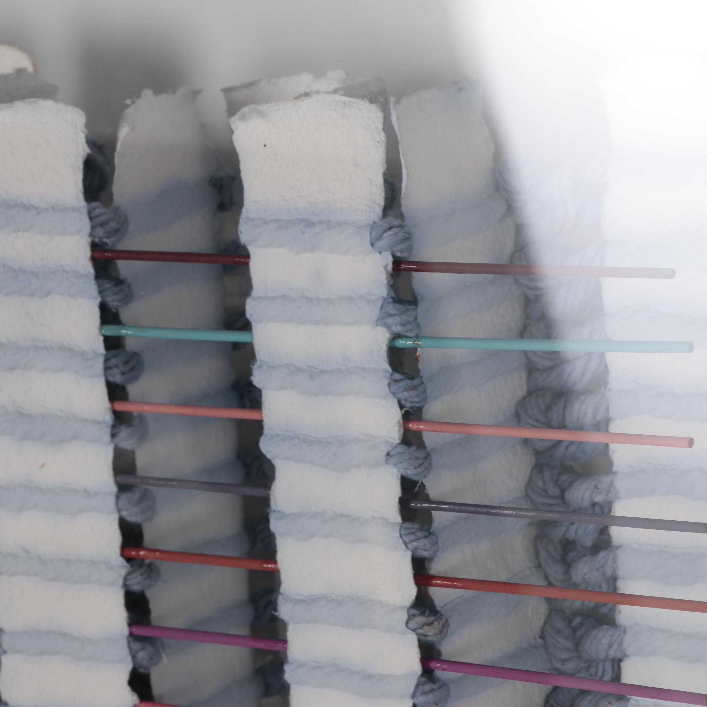 Mary Ann Lomonaco Monumental Abstract Handmade Paper Relief Sculpture