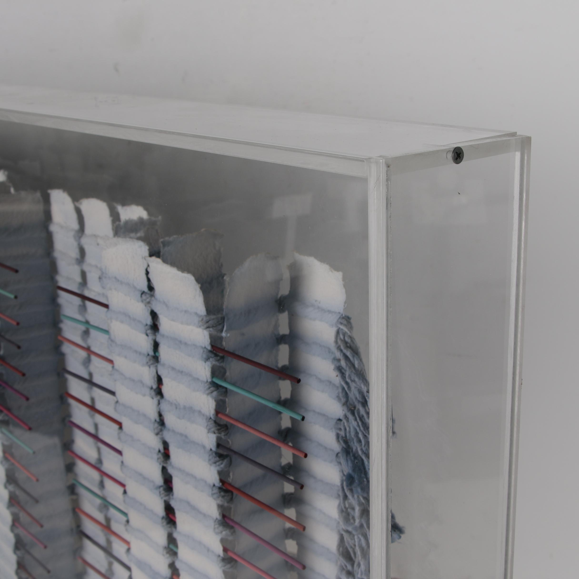 Mary Ann Lomonaco Monumental Abstract Handmade Paper Relief Sculpture