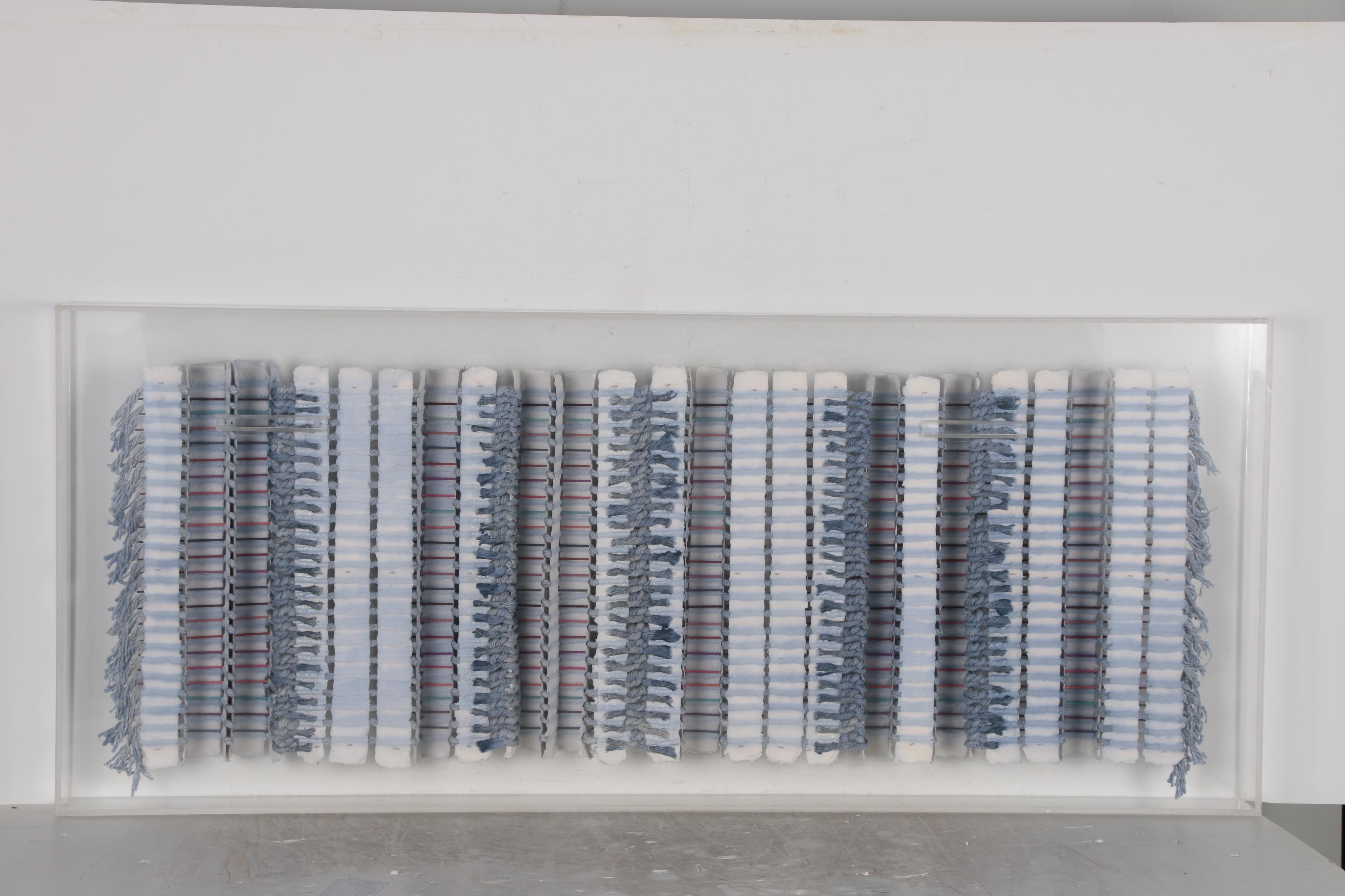 Mary Ann Lomonaco Monumental Abstract Handmade Paper Relief Sculpture