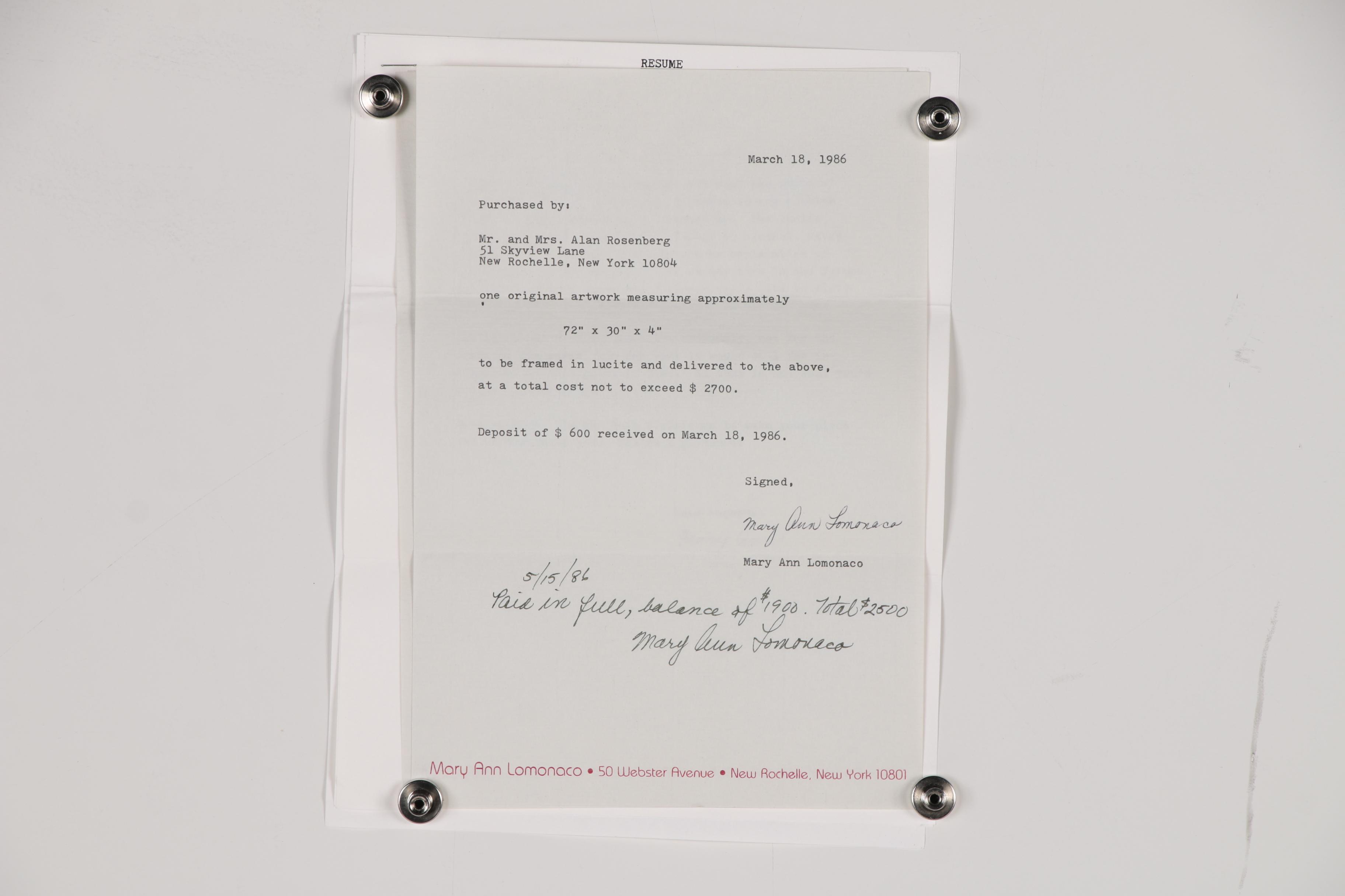 Mary Ann Lomonaco Monumental Abstract Handmade Paper Relief Sculpture