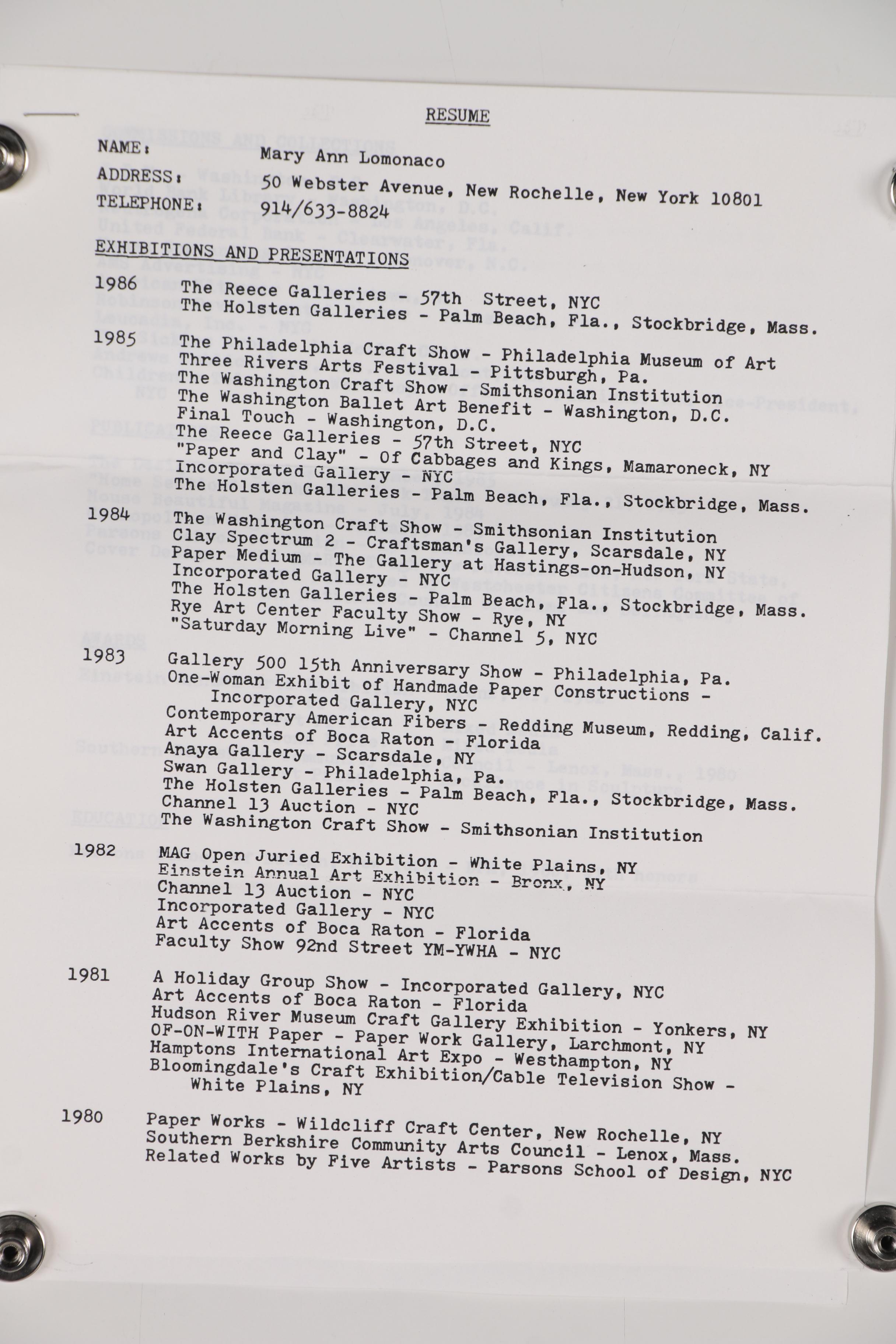 Mary Ann Lomonaco Monumental Abstract Handmade Paper Relief Sculpture