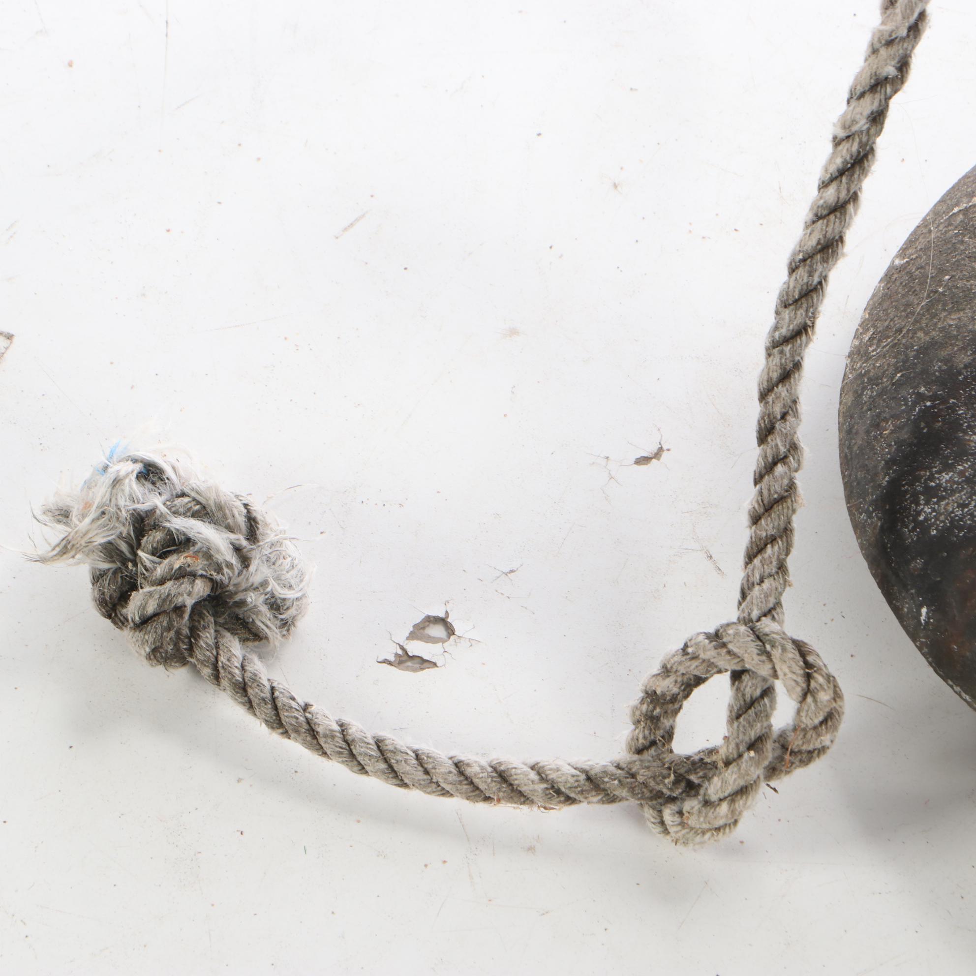 Cast Iron Bell with Yoke and Clapper, circa 1900s