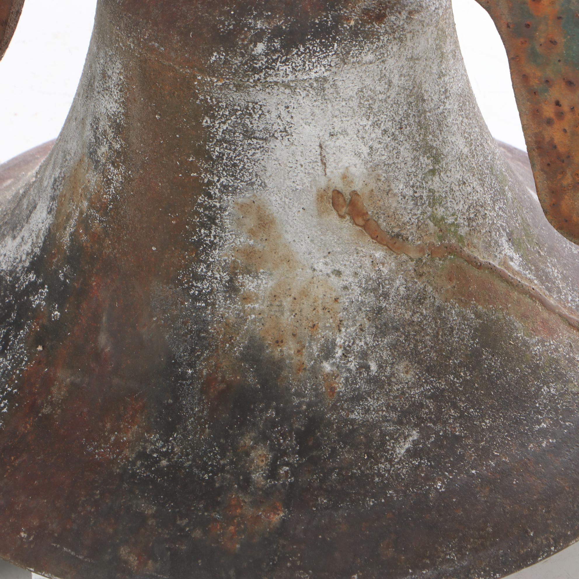 Cast Iron Bell with Yoke and Clapper, circa 1900s