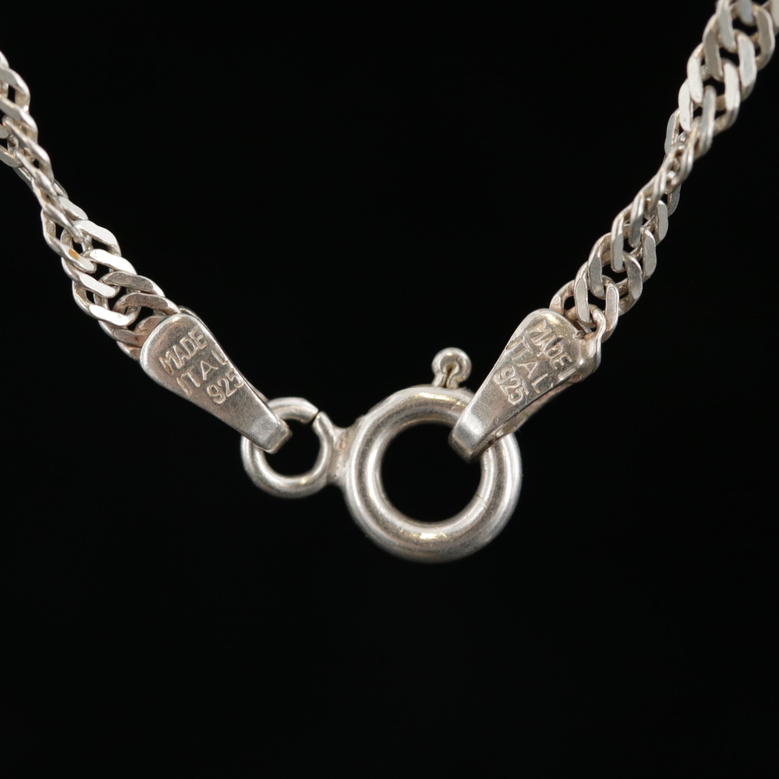 Sterling Silver Twisted Curb Link Chain
