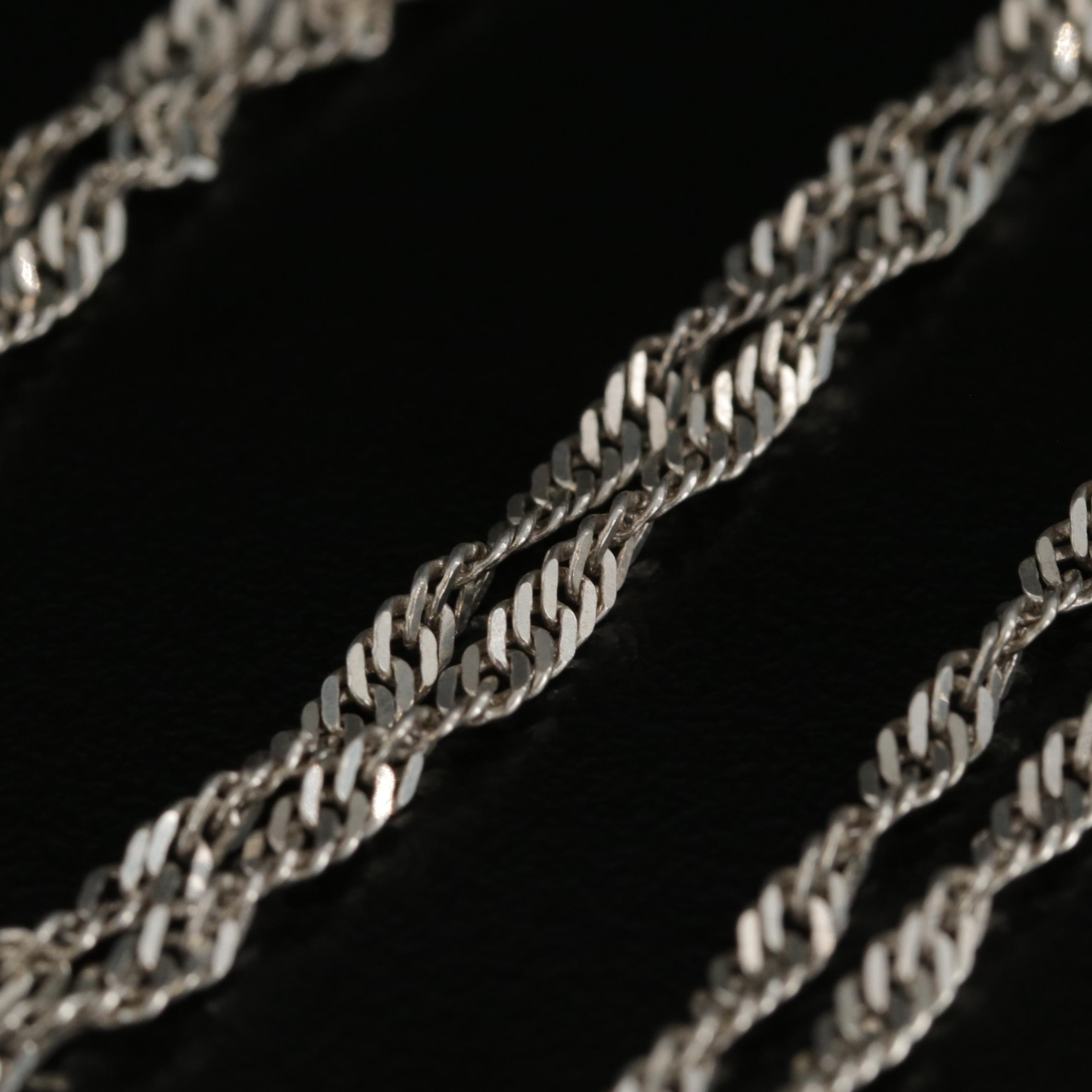 Sterling Silver Twisted Curb Link Chain