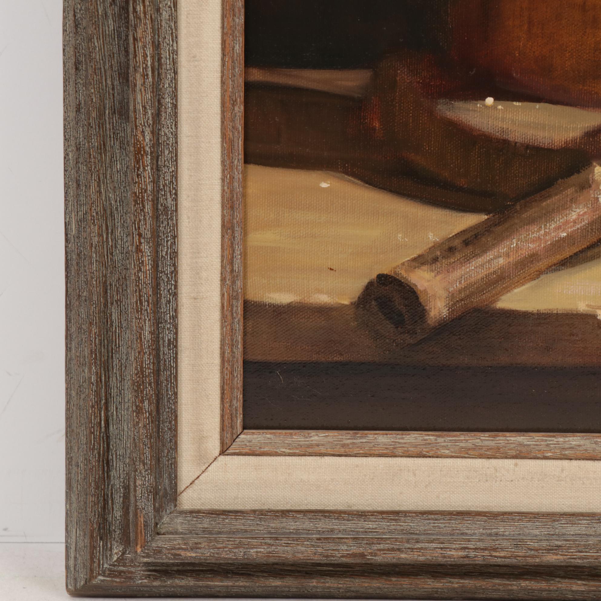 Robert Brubaker Still Life Oil Painting, 1981