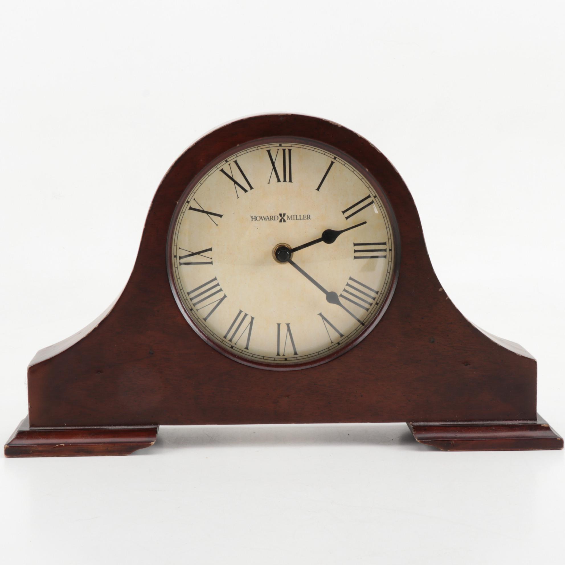 Howard Miller "Humphrey" Tambour Style Mantel Clock