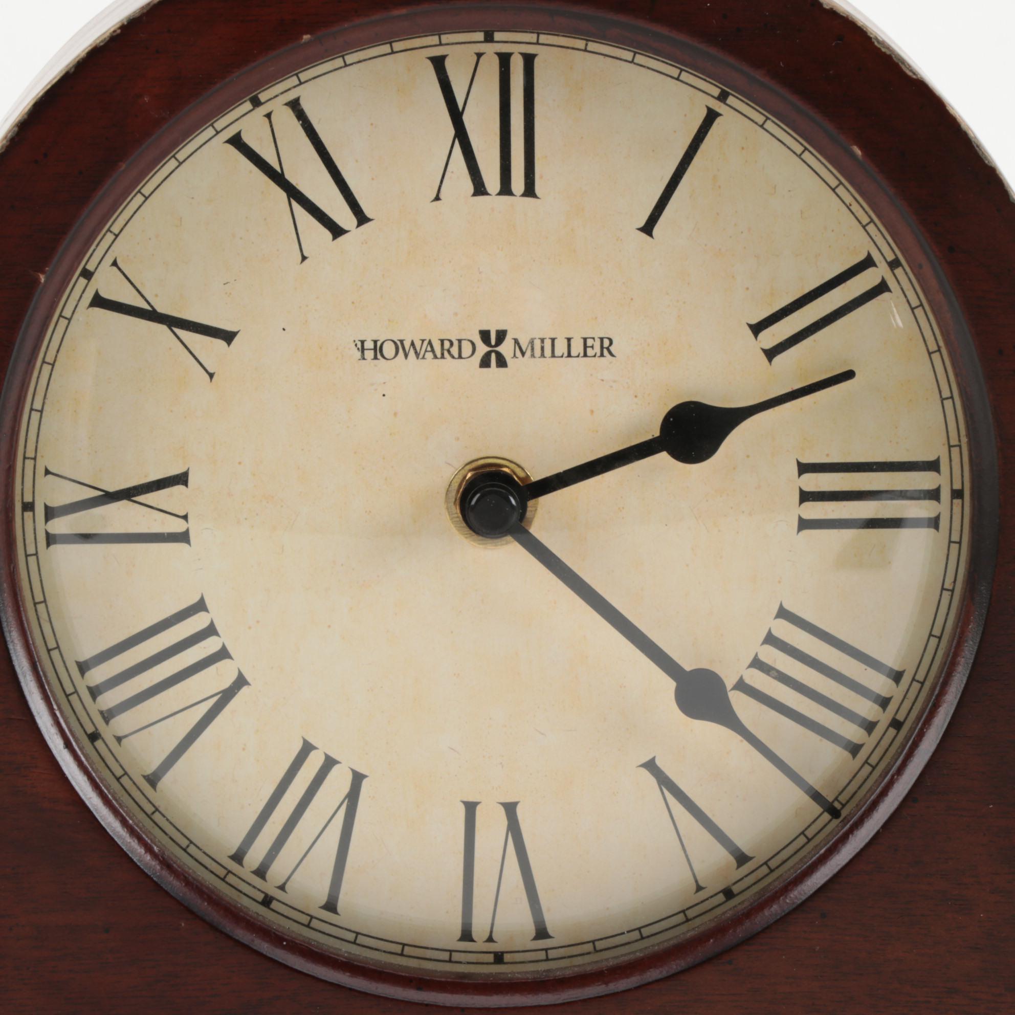 Howard Miller "Humphrey" Tambour Style Mantel Clock