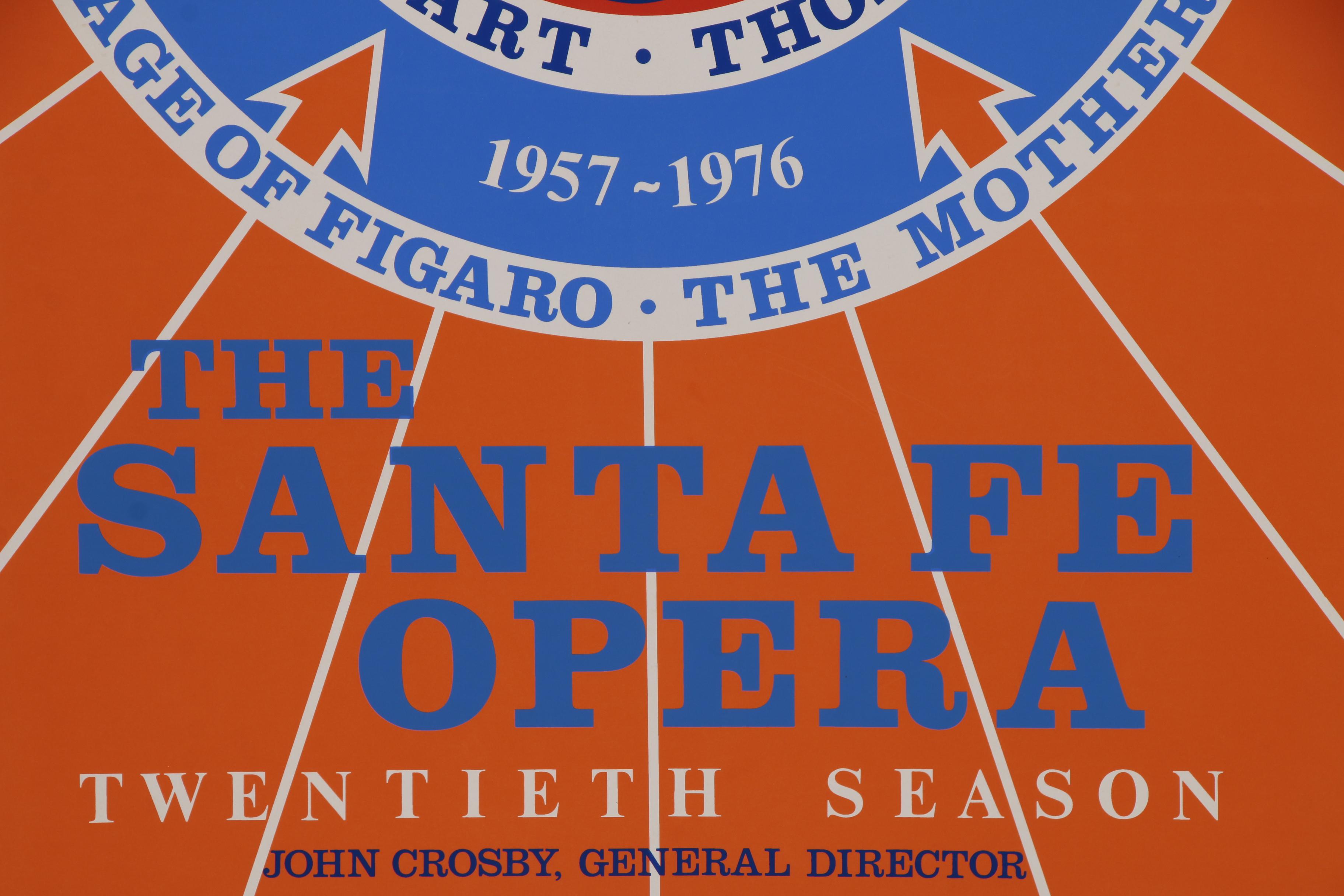 Robert Indiana Serigraph Poster for The Santa Fe Opera, 20th Season