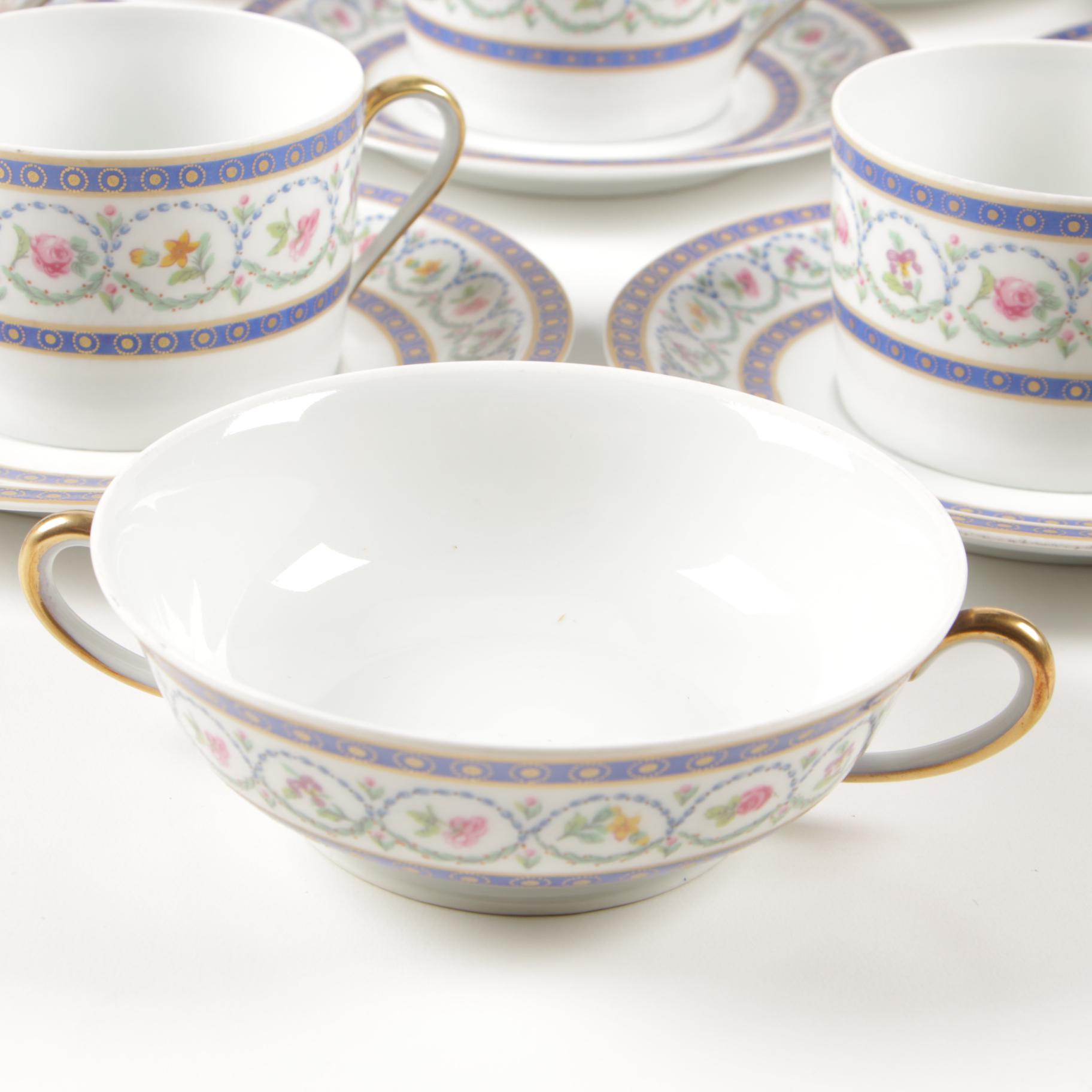 Haviland "Malmaison" Porcelain Dinnerware, Late 20th Century