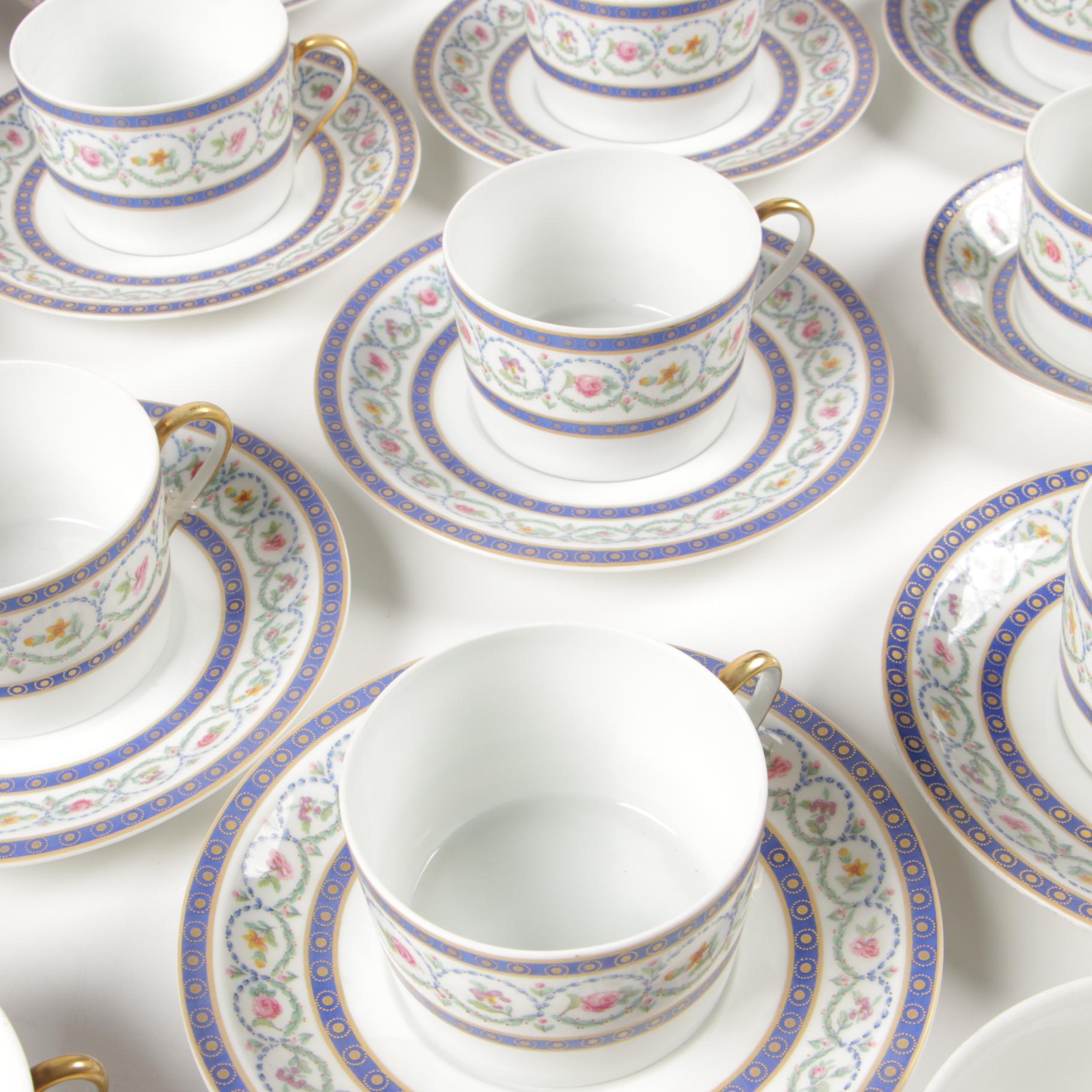Haviland "Malmaison" Porcelain Dinnerware, Late 20th Century