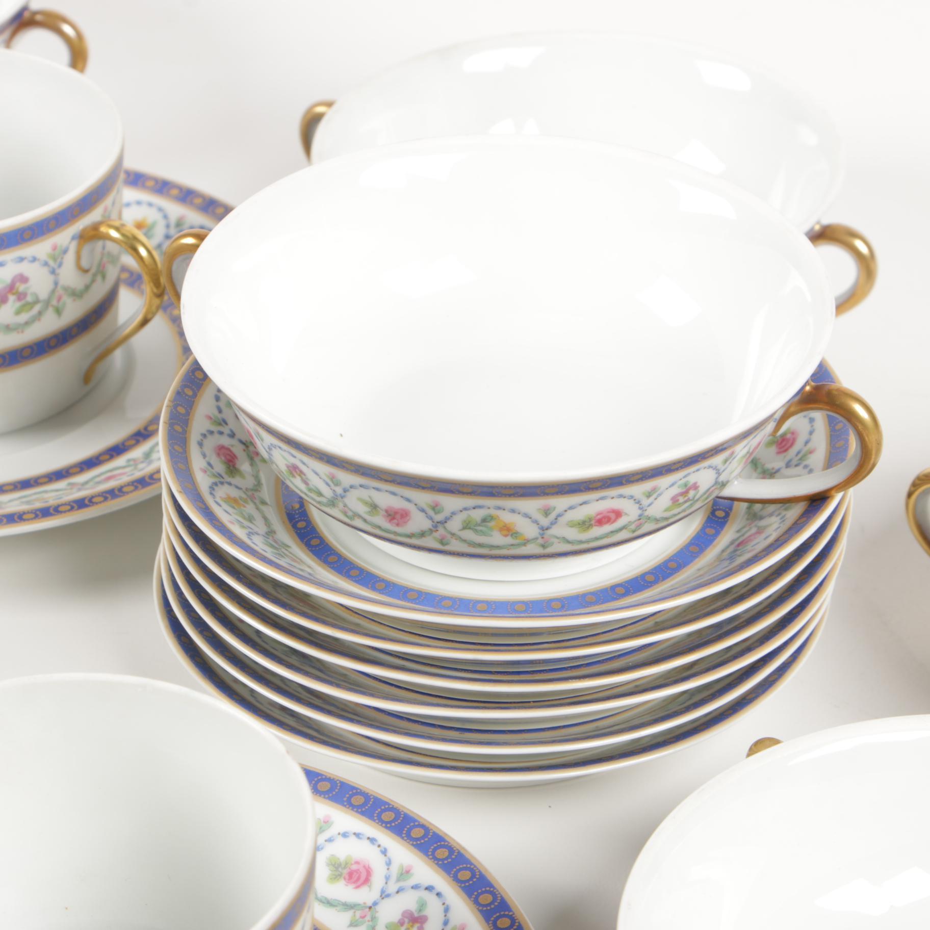Haviland "Malmaison" Porcelain Dinnerware, Late 20th Century
