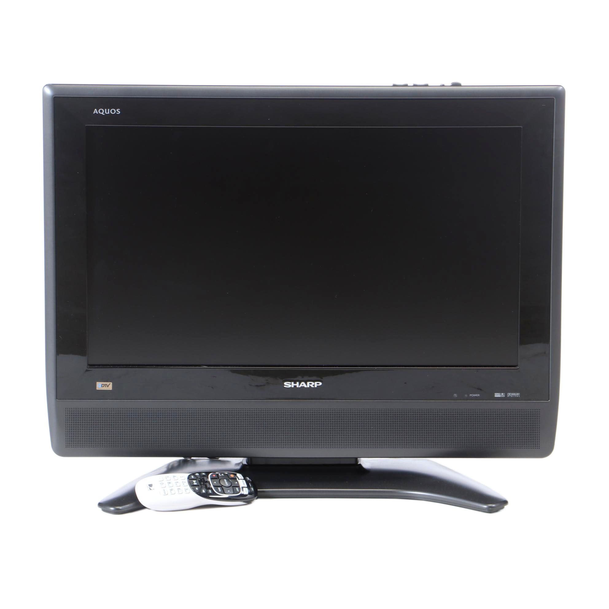 Sharp Aquos 26" Flat Screen Televisions on Stand with Remote