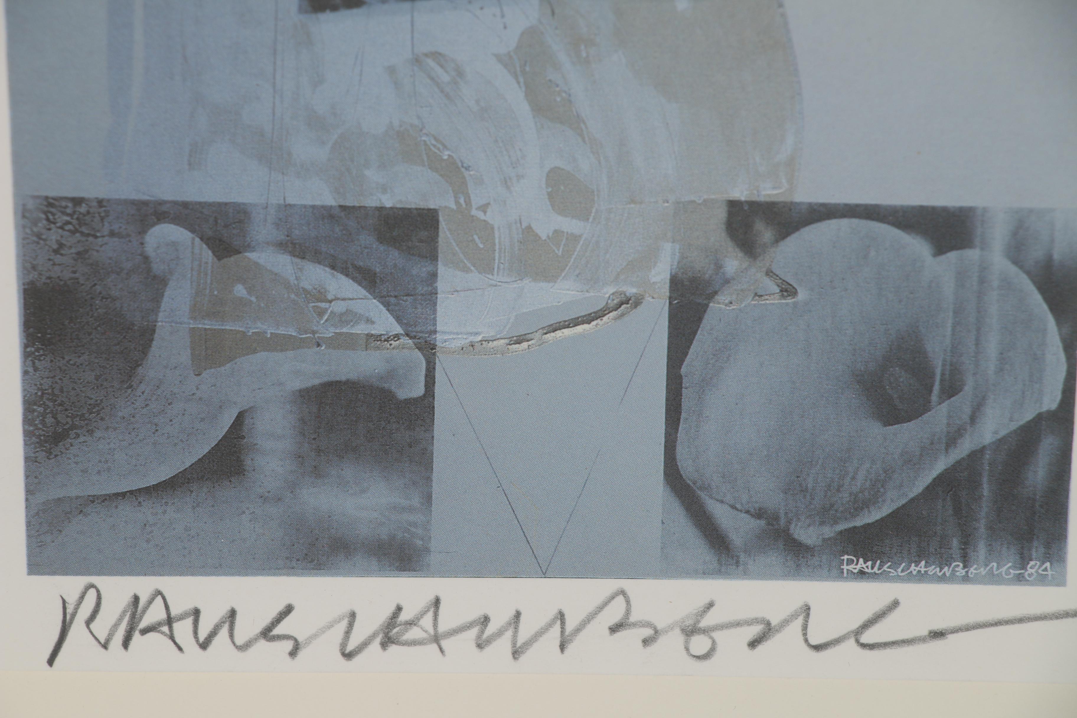 Robert Rauschenberg Offset Lithograph "Tanya's Veil (Whale)"