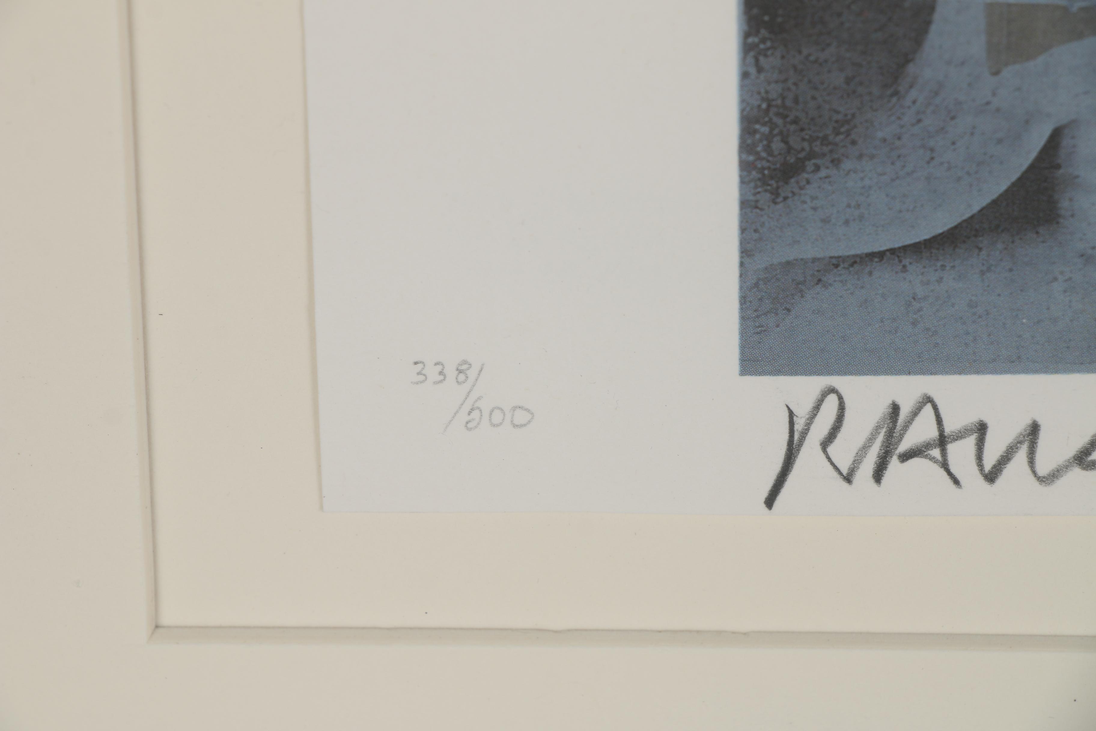 Robert Rauschenberg Offset Lithograph "Tanya's Veil (Whale)"