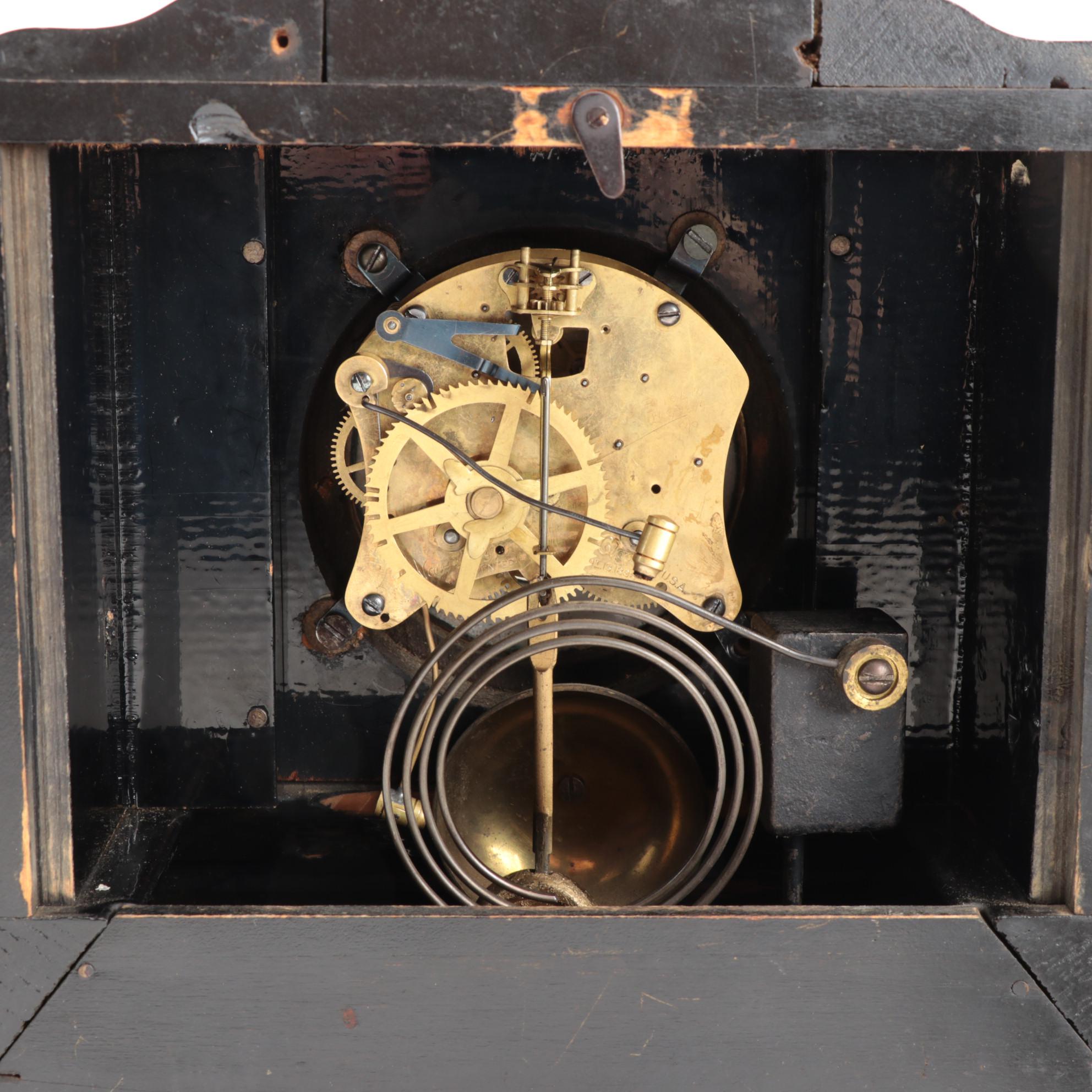 Waterbury Neoclassical Mantel Clock, circa 1900