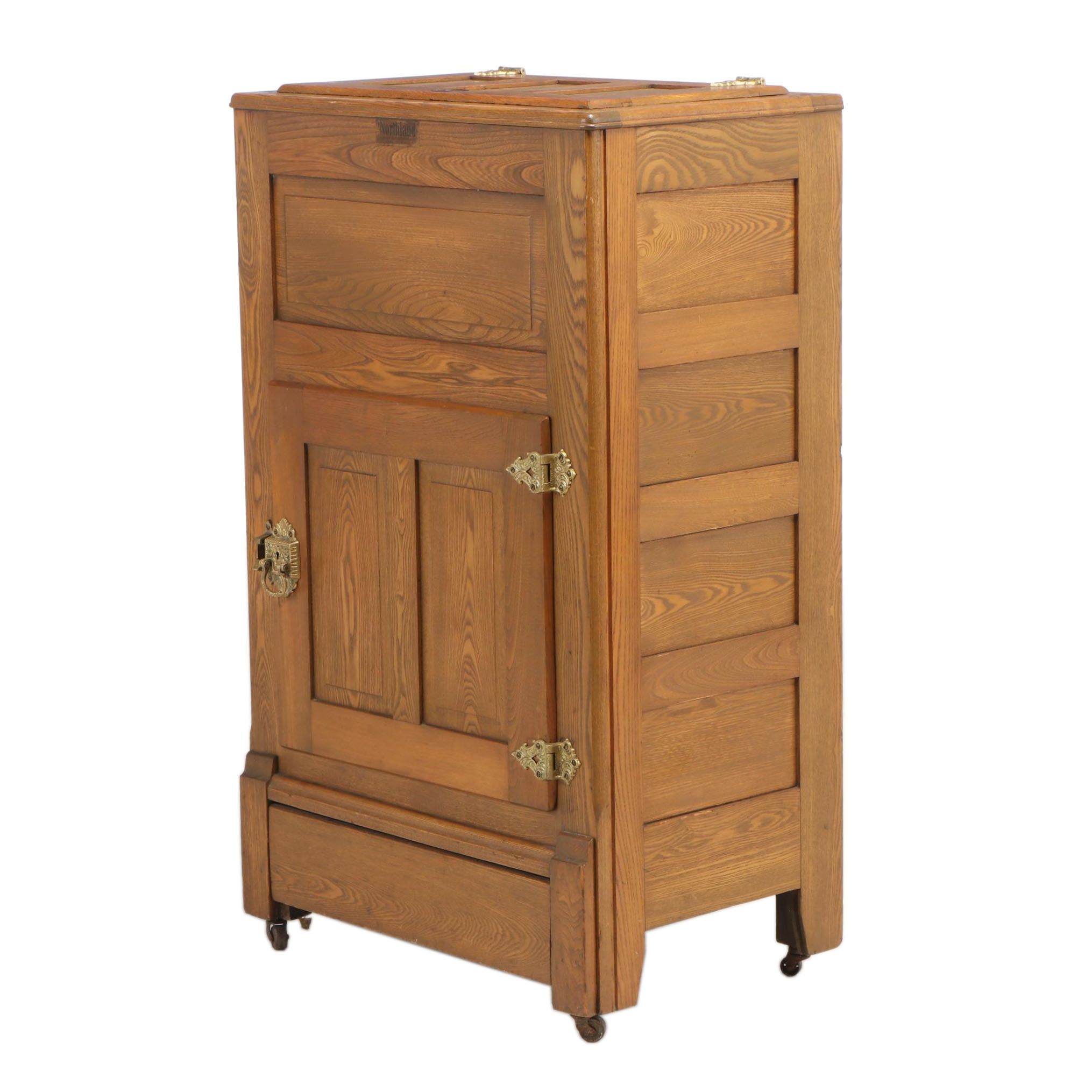 Northland Oak Ice Box, Early 20th Century