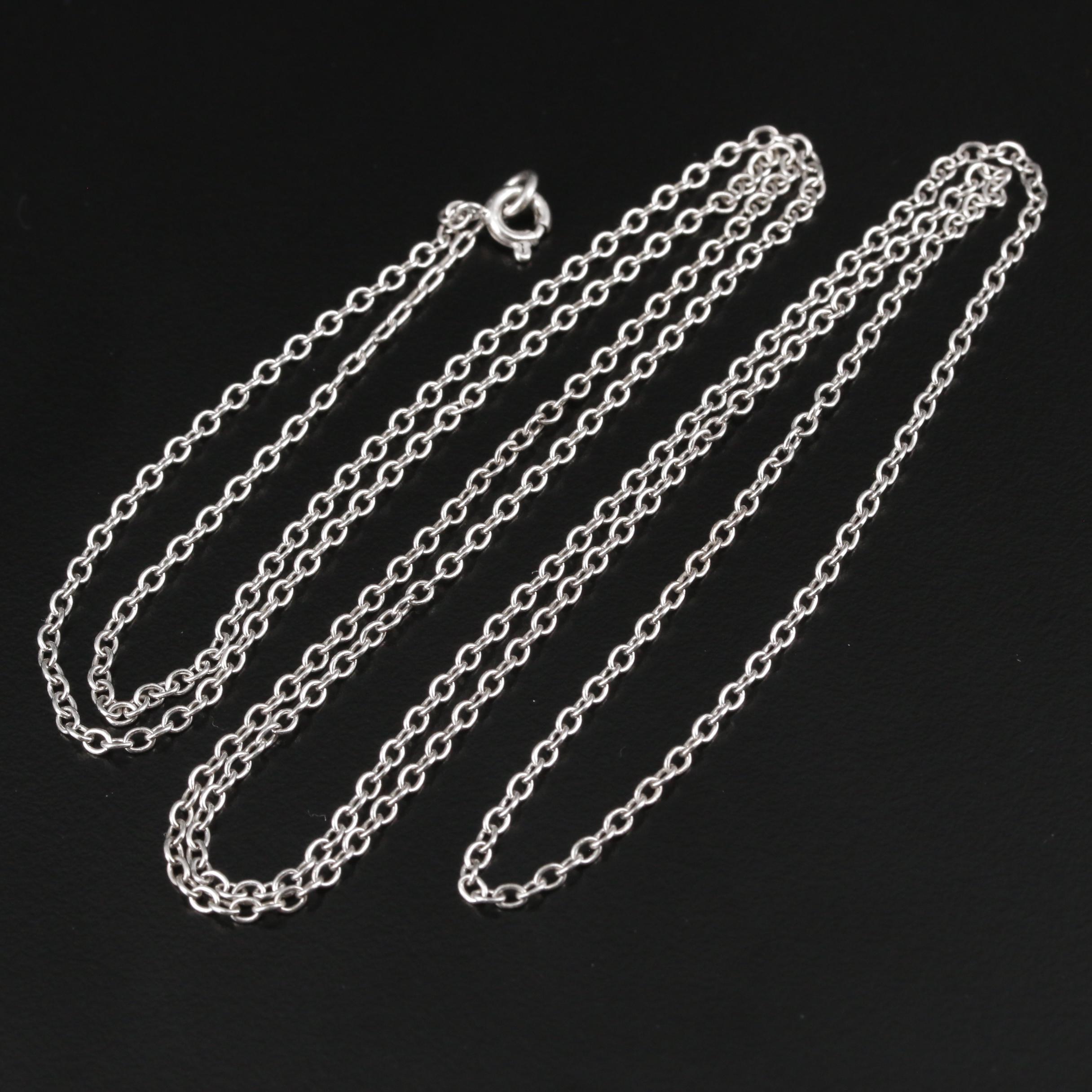 Sterling Silver Cable Link Chain