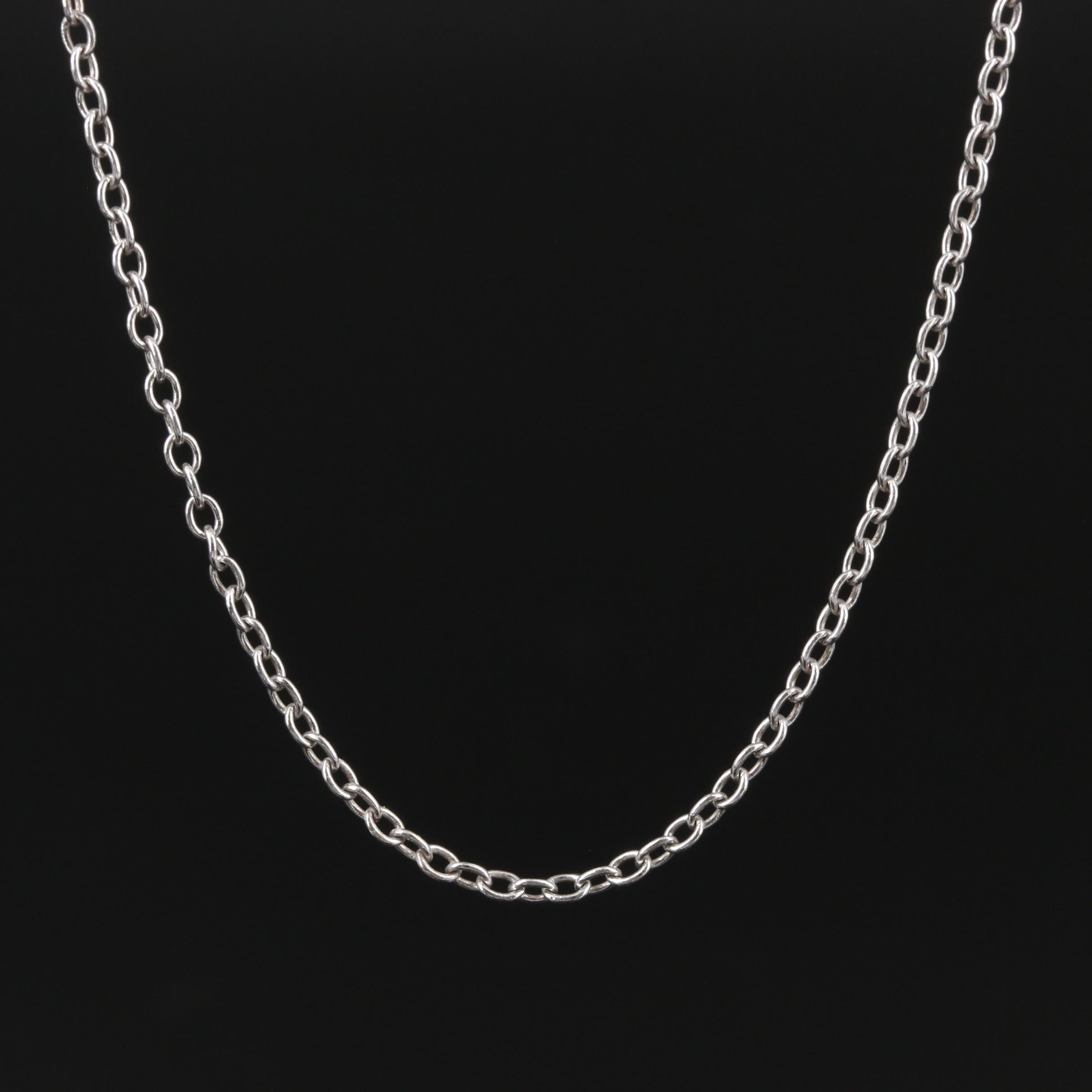 Sterling Silver Cable Link Chain