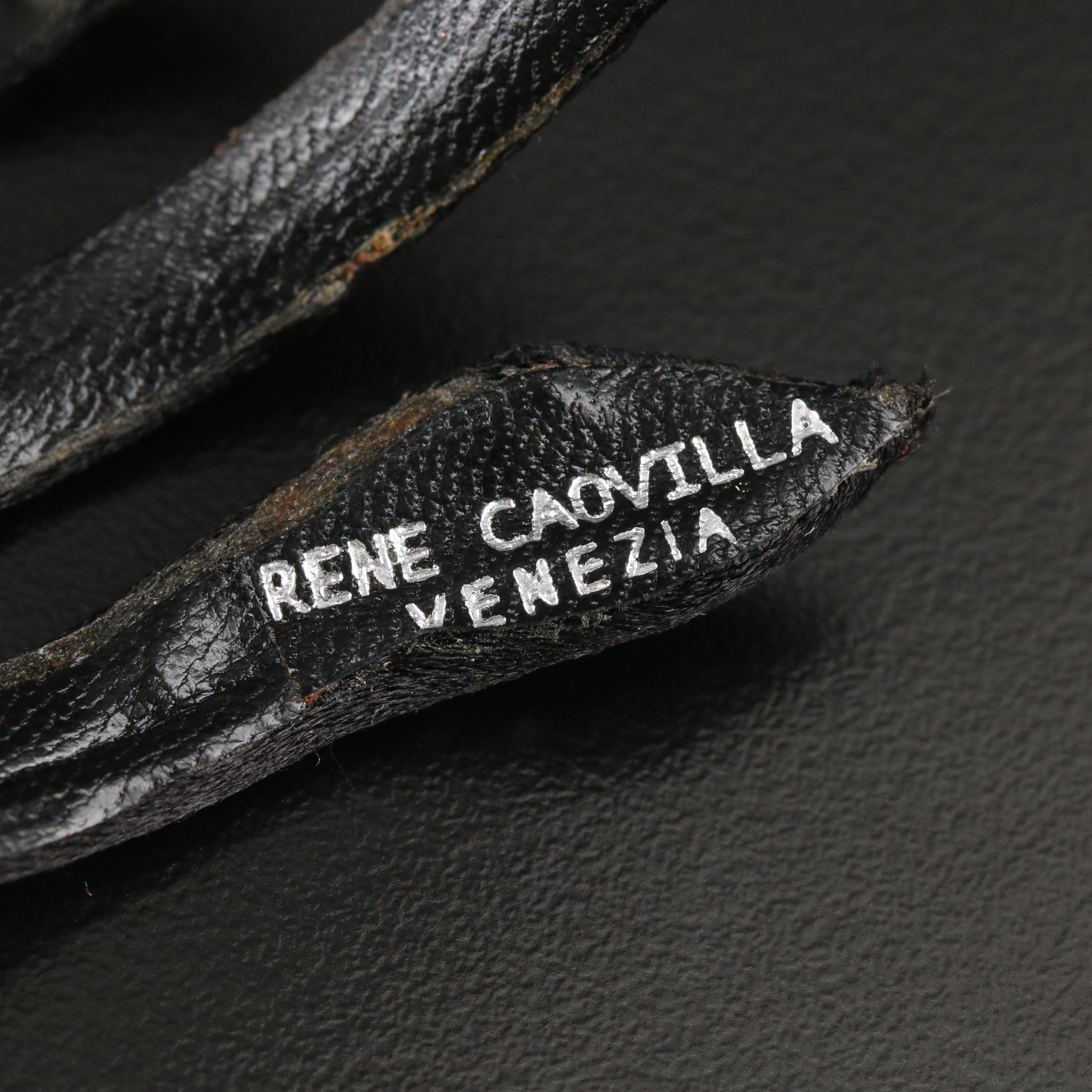 René Caovilla Crystal Rhinestone Snake Bracelet with Susan Lucci Signed Box