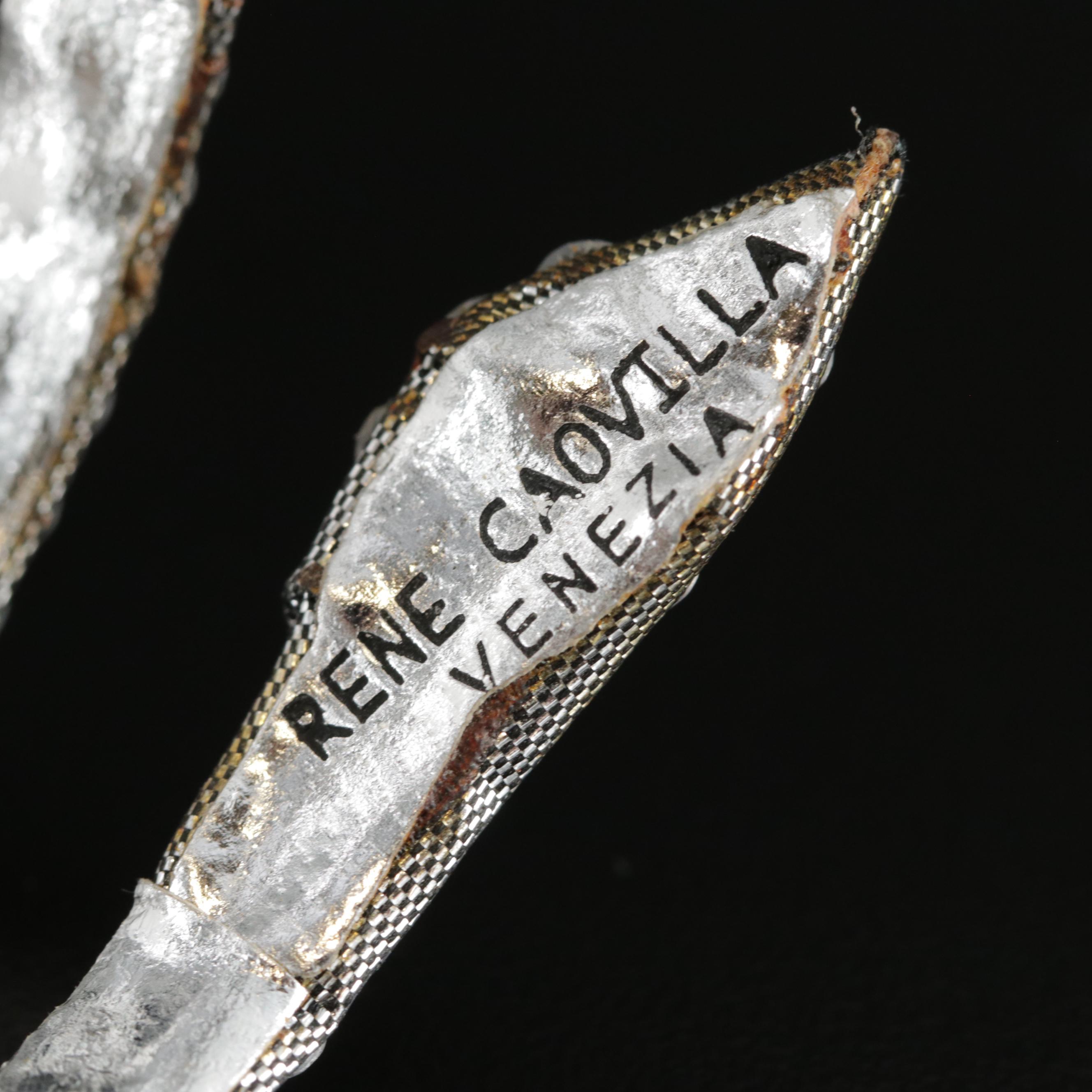 Renè Caovilla Glass Crystal Snake Bracelet with Susan Lucci Signed Box