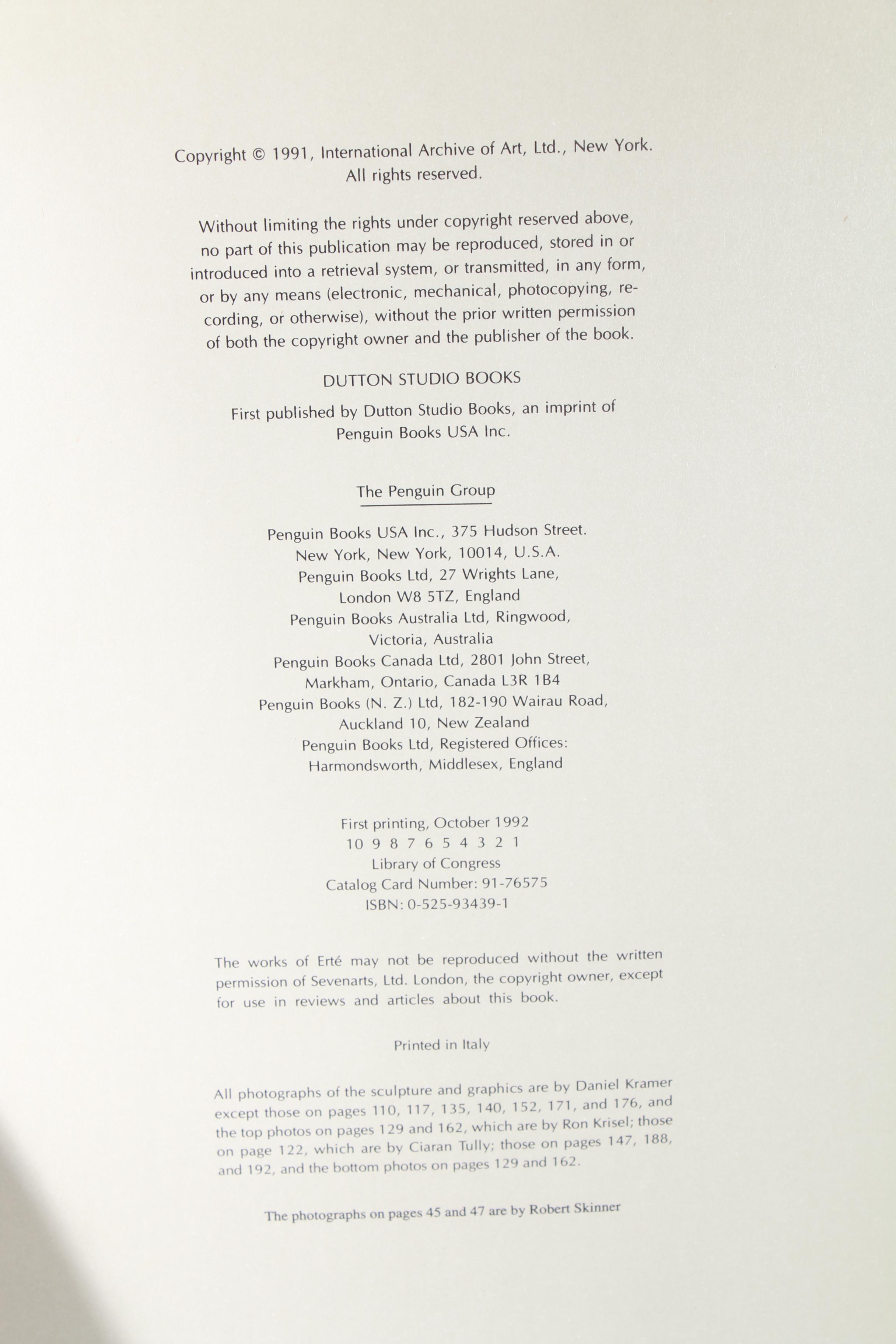 Erté Patinated Bronze Sculpture "Astra" with Catalogue Raisonné