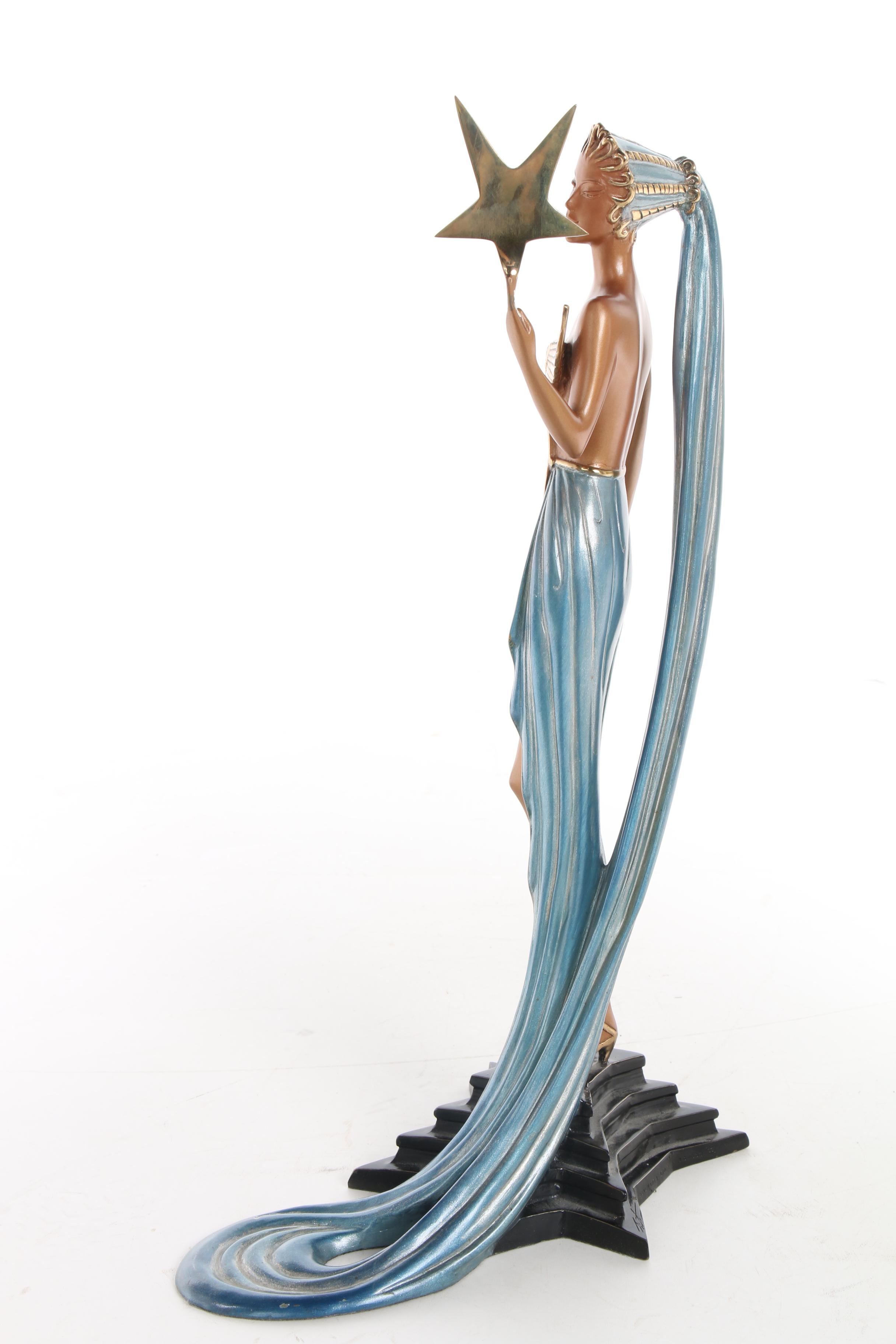 Erté Patinated Bronze Sculpture "Astra" with Catalogue Raisonné