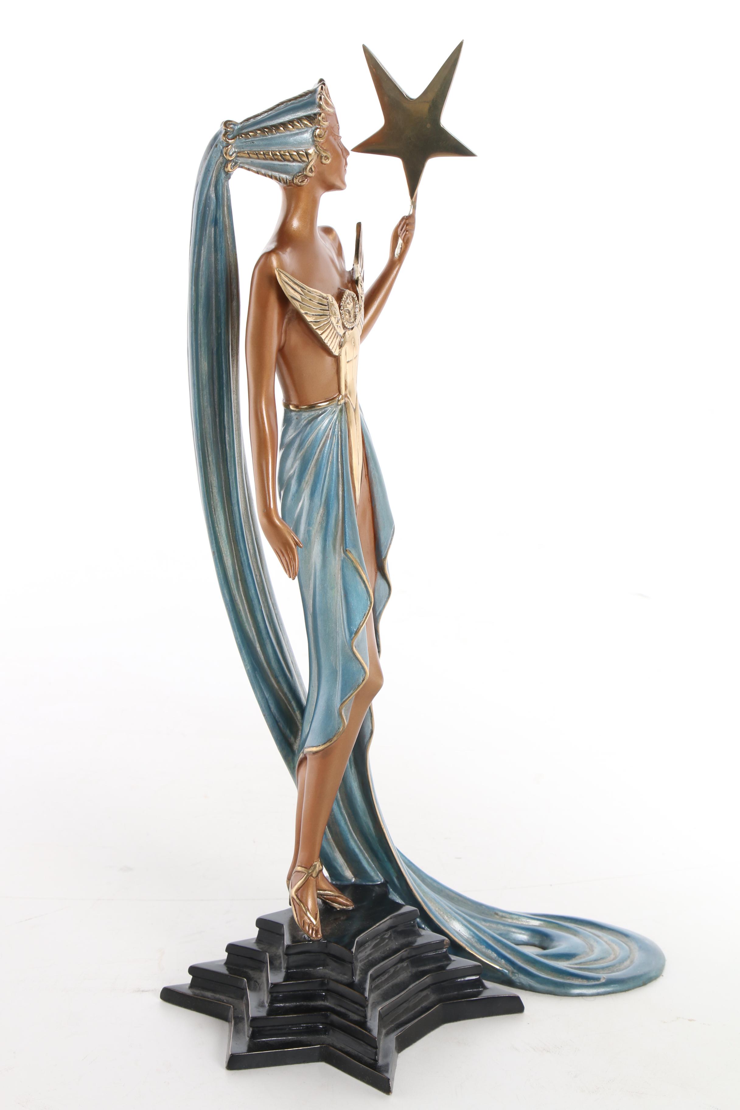 Erté Patinated Bronze Sculpture "Astra" with Catalogue Raisonné