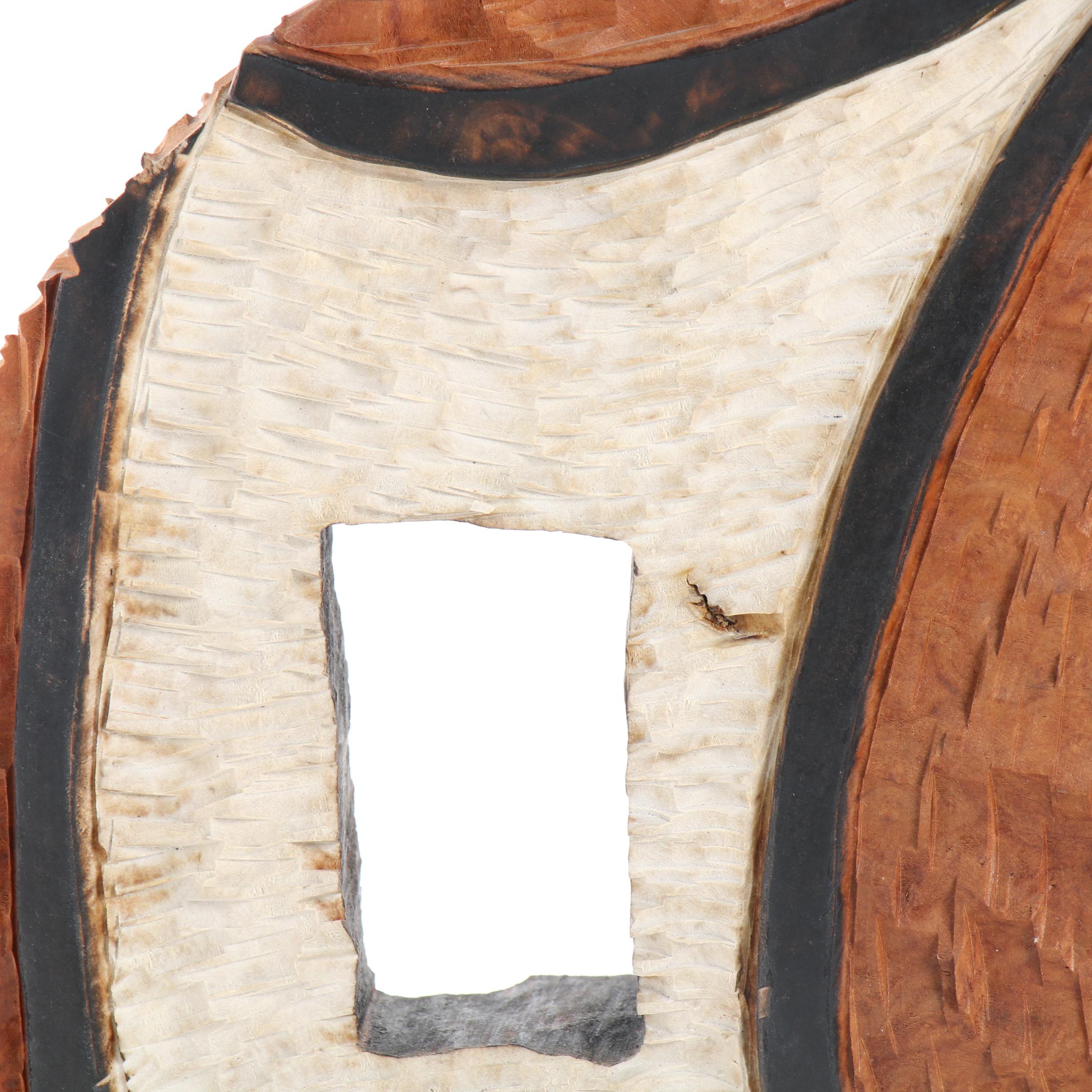 Jack R. Slentz Carved Wood Sculpture "Disc 2000 Meadow Burl"