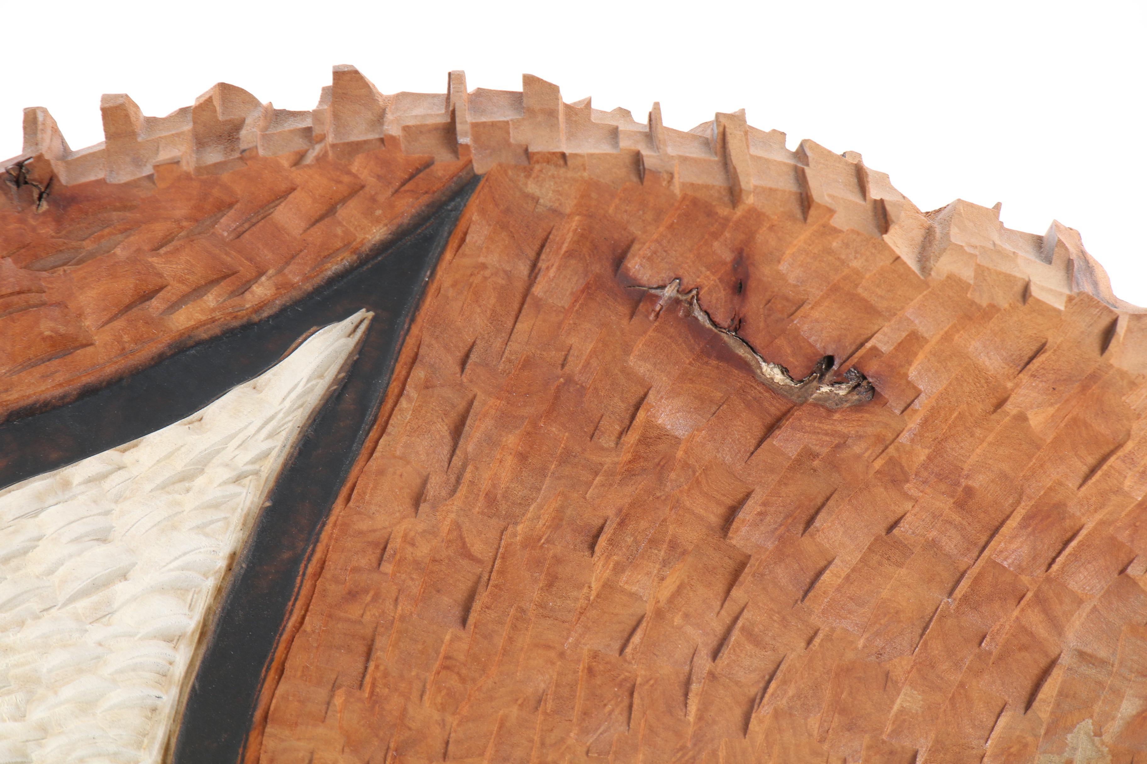 Jack R. Slentz Carved Wood Sculpture "Disc 2000 Meadow Burl"