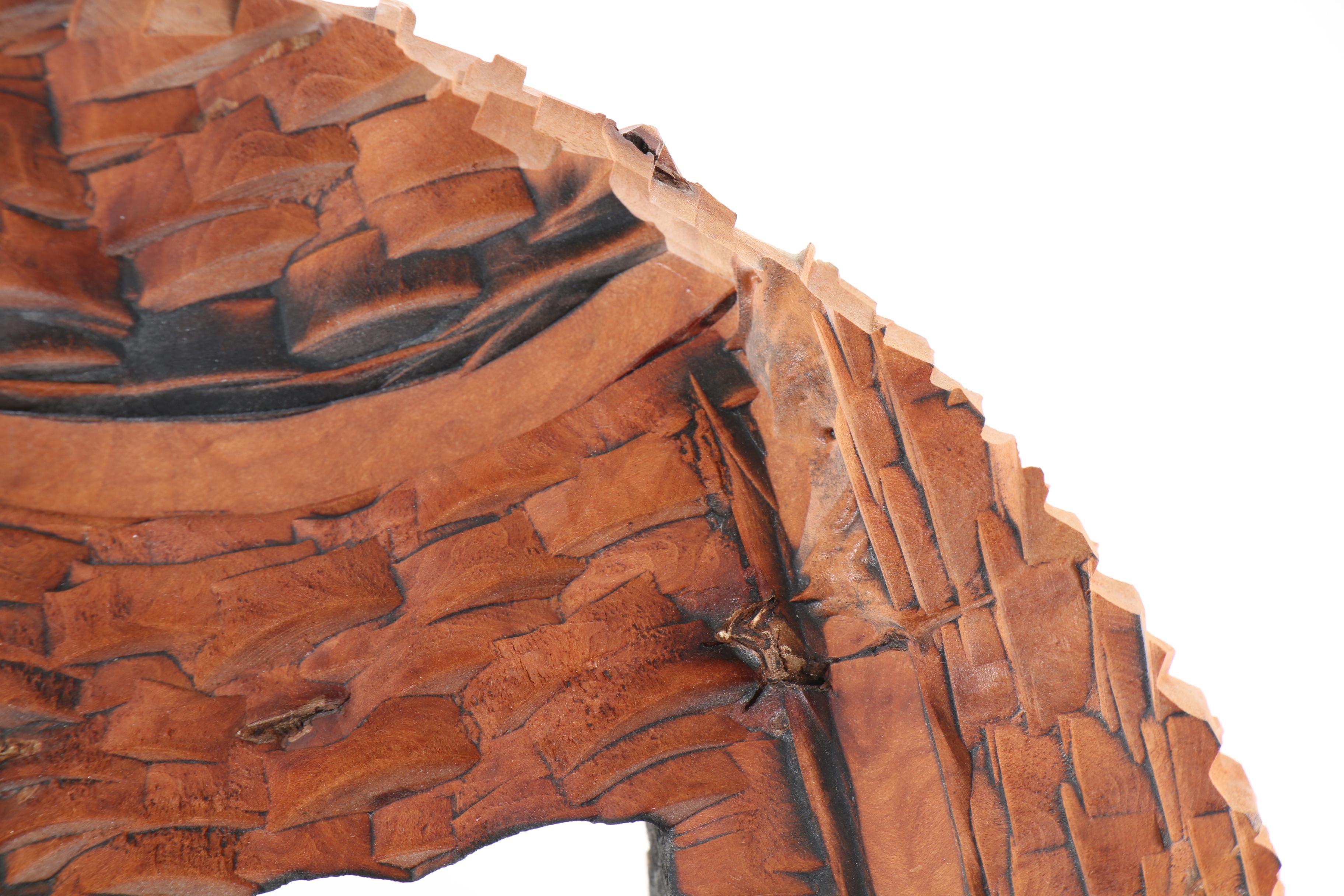 Jack R. Slentz Carved Wood Sculpture "Disc 2000 Meadow Burl"