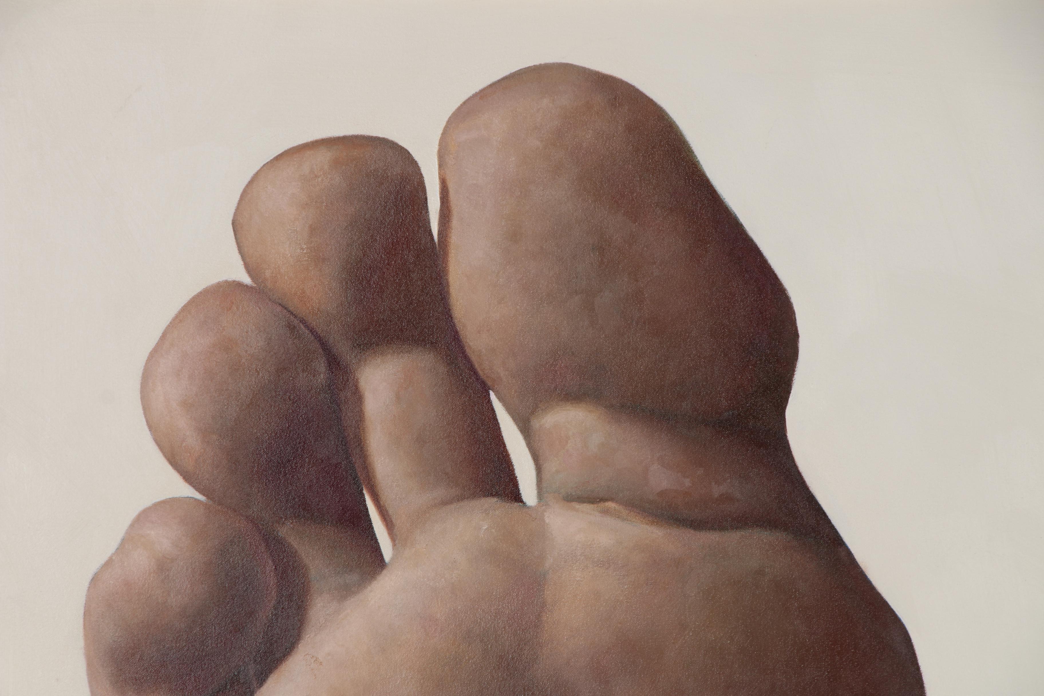 Anthony Ackrill Monumental Diptych Oil Painting "2 Soles"