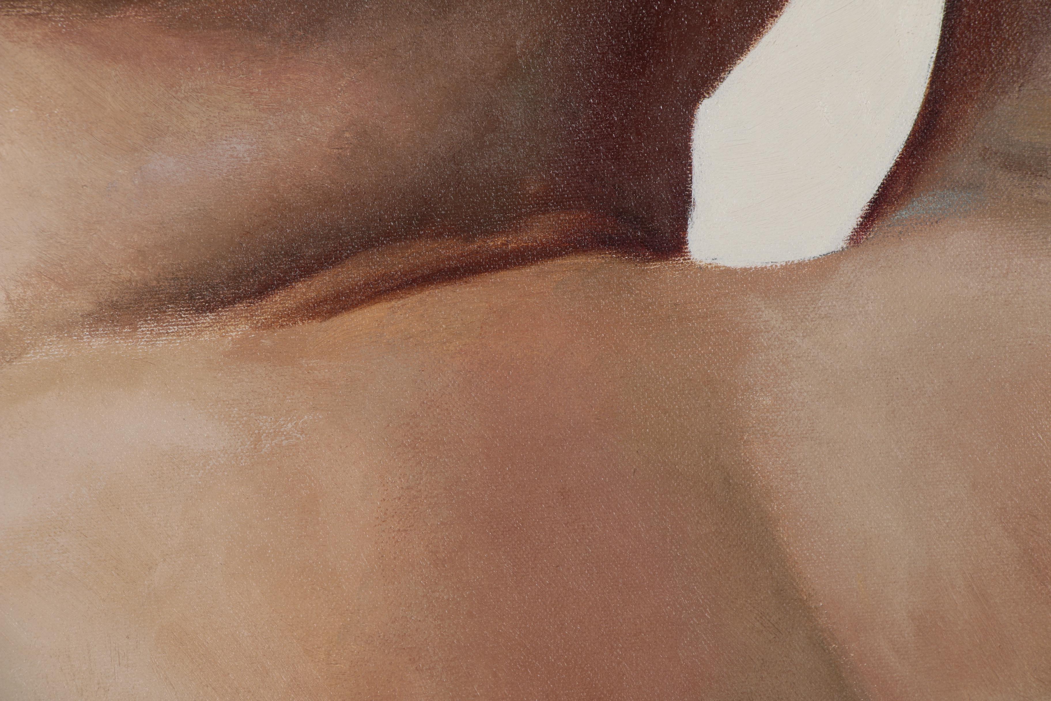 Anthony Ackrill Monumental Diptych Oil Painting "2 Soles"