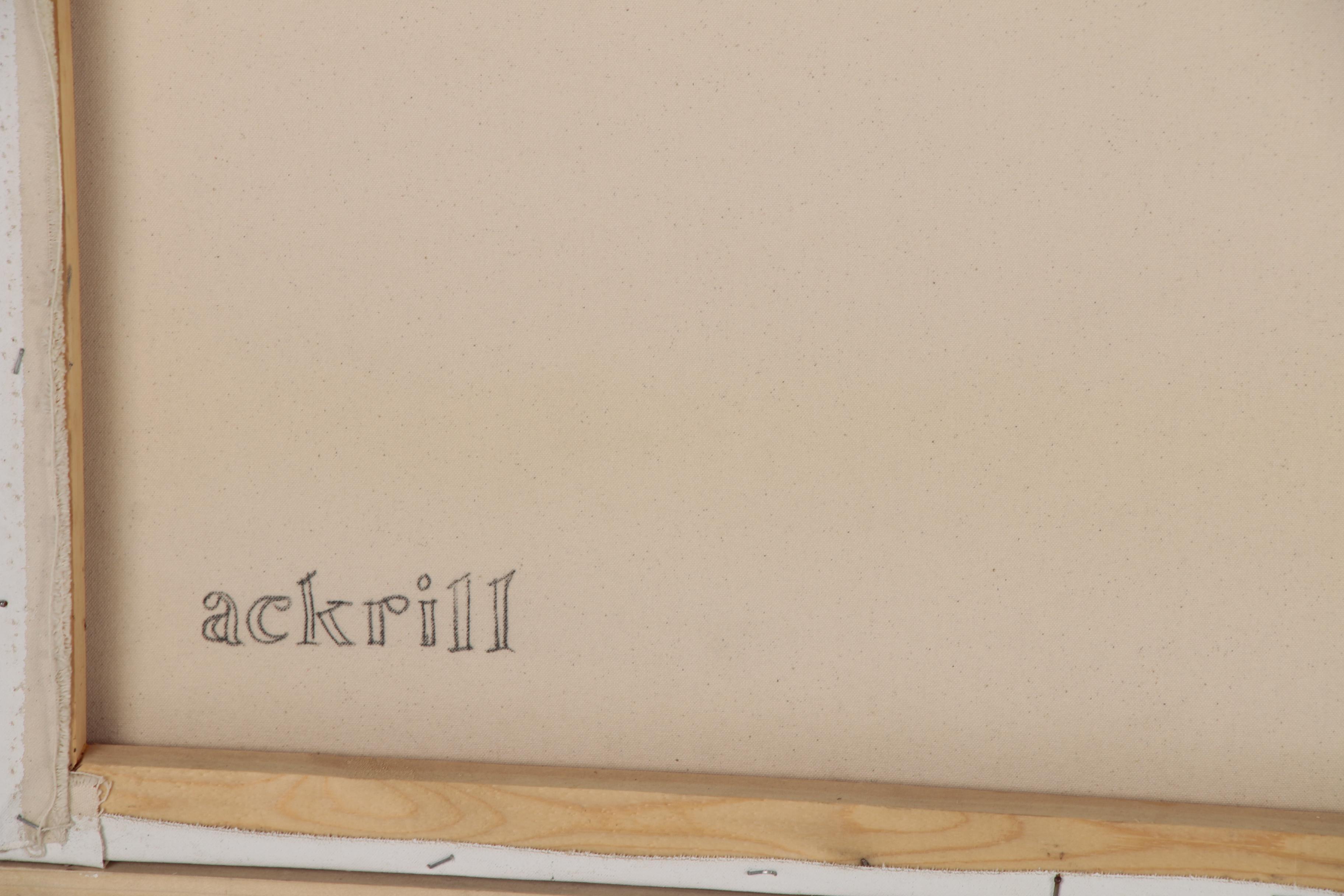 Anthony Ackrill Monumental Diptych Oil Painting "2 Soles"