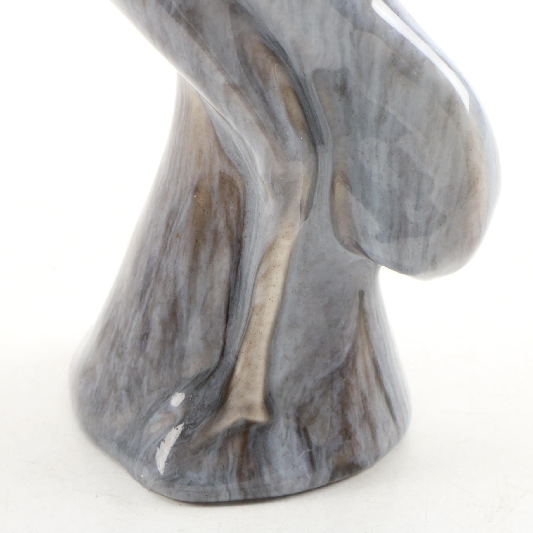 Rookwood Pottery Egret Figurine, 1950
