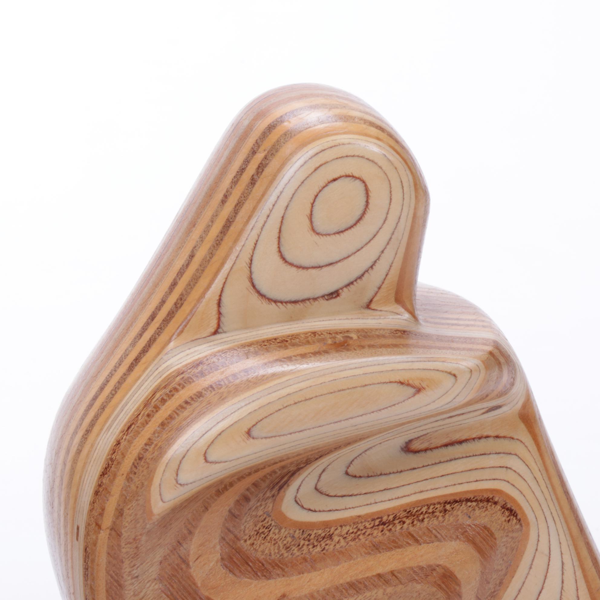 Robert Hargrave Plywood Sculpted Figural Bookends