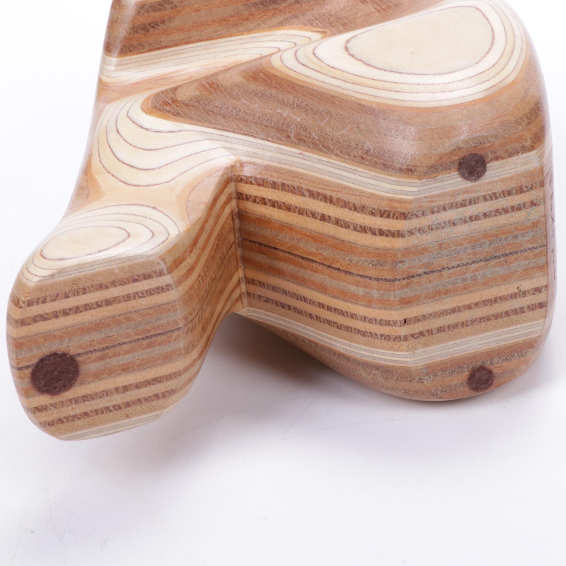 Robert Hargrave Plywood Sculpted Figural Bookends