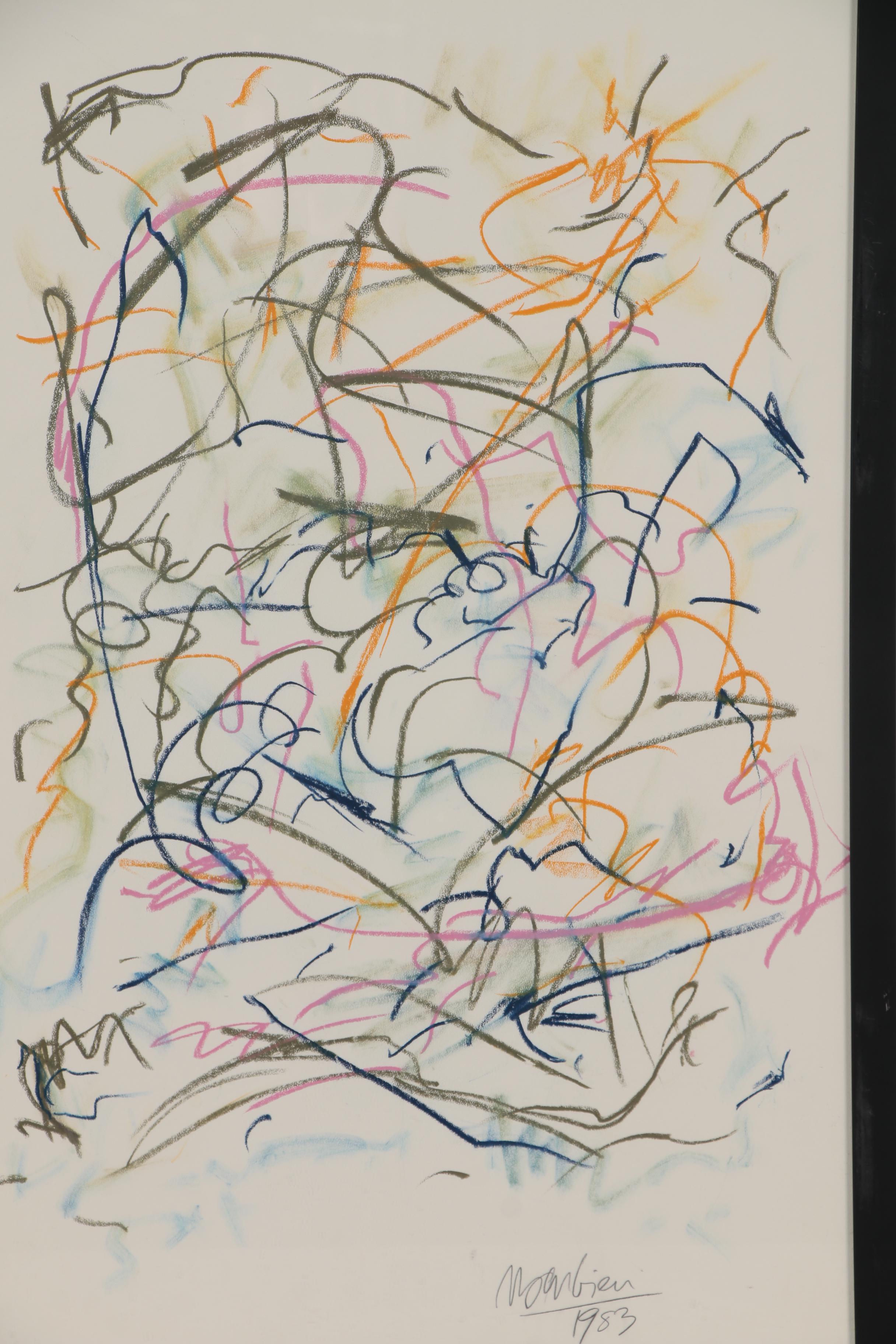 Nicholas Barbieri Abstract Mixed Media Drawing