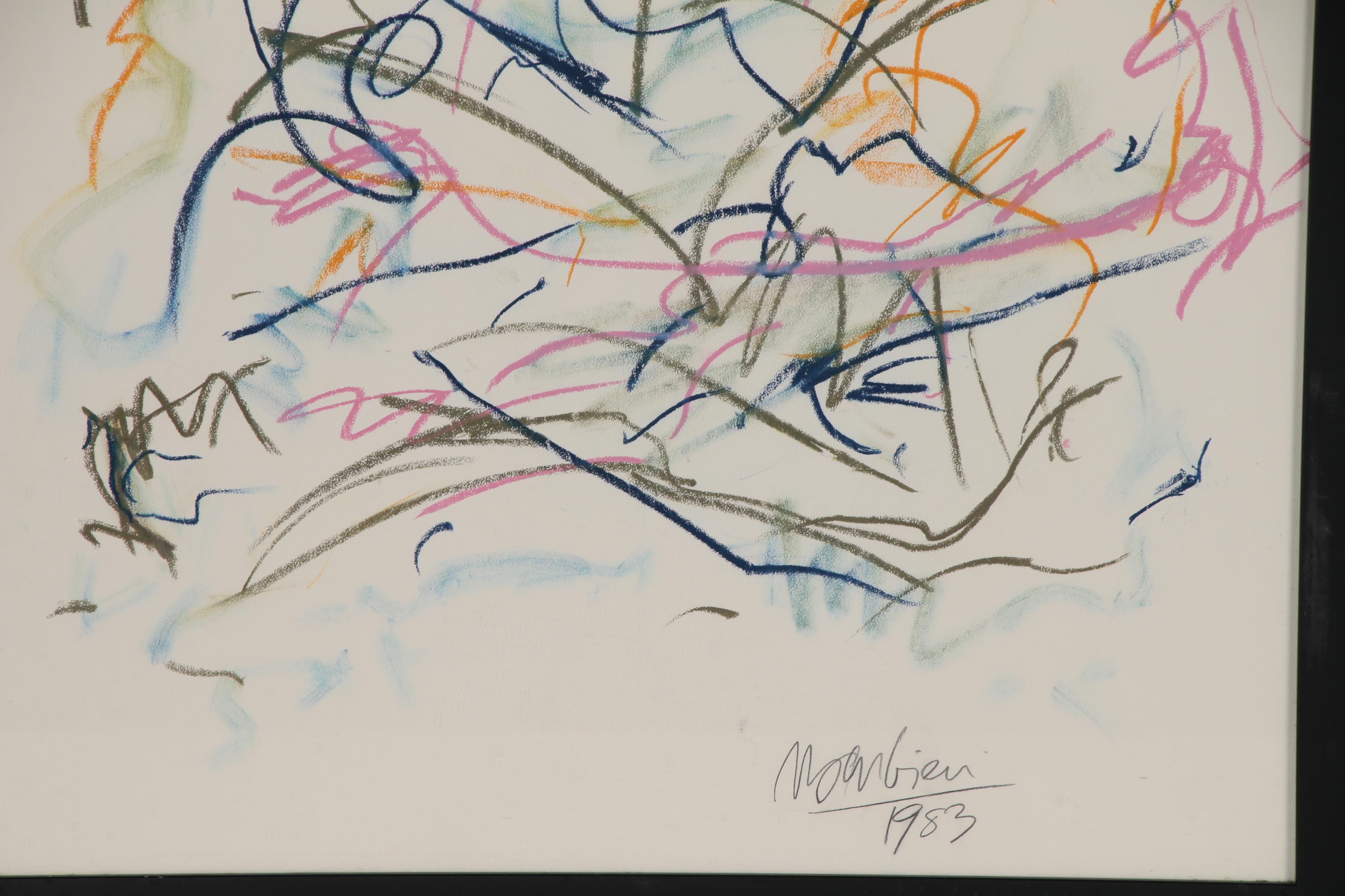 Nicholas Barbieri Abstract Mixed Media Drawing